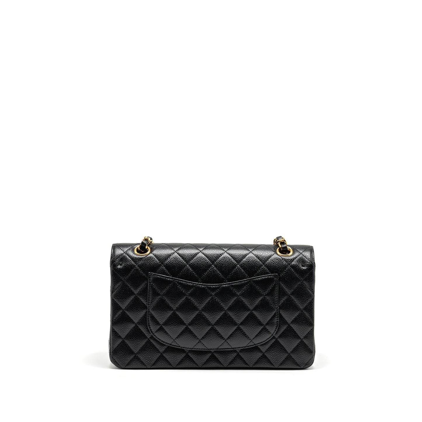 Chanel Classic Double Flap Caviar GHW Microchip Black Shoulder Bag Ghw Cgxha0G