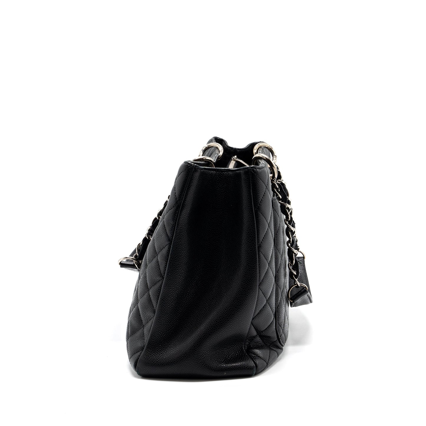 Chanel Grand Shopping XL Caviar SHW Black Tote Bag