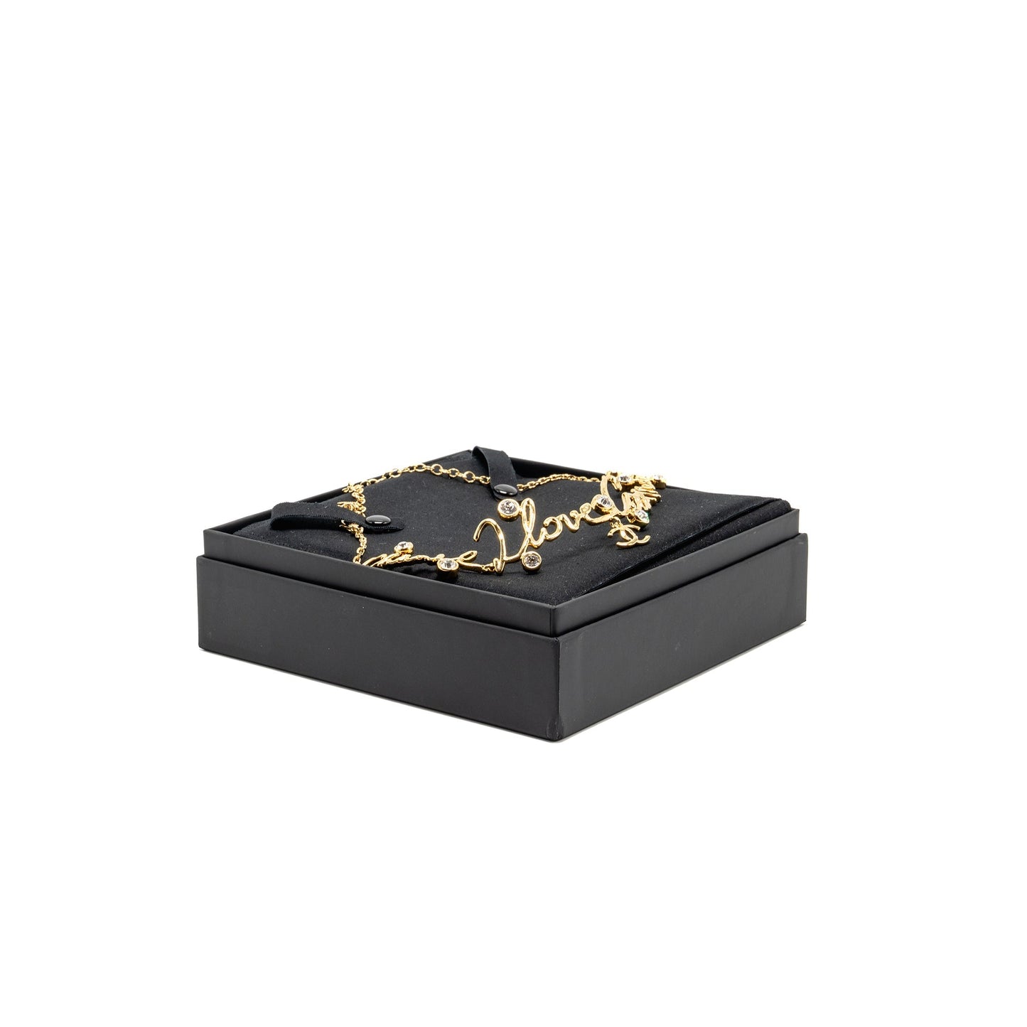 Chanel i love coco letter chocker tone Gold Handbag