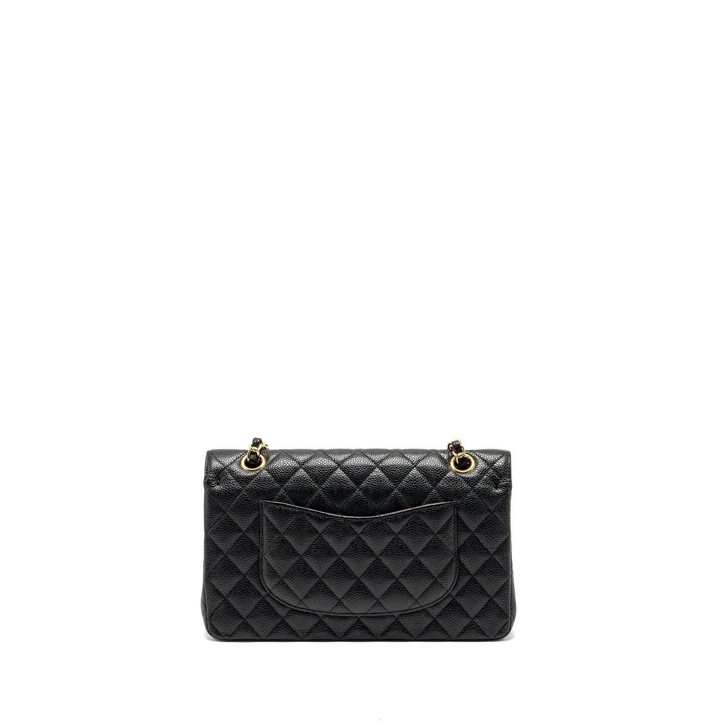 Chanel classic Double flap caviar GHW Black Shoulder Bag Ghw 18