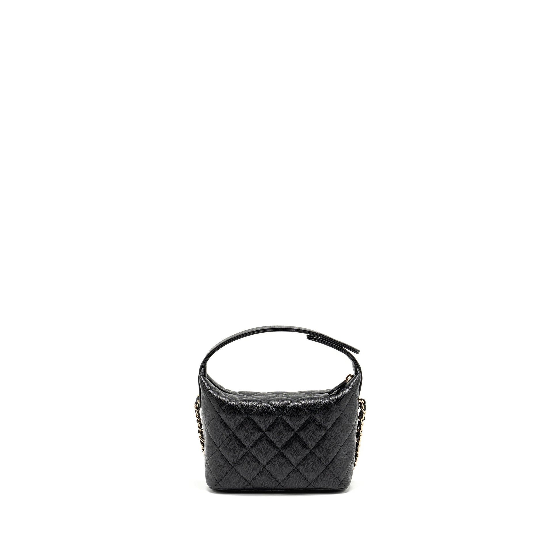 Chanel 25c Quilted Hobo Caviar GHW microchip Black Shoulder Bag Ghw Microchip