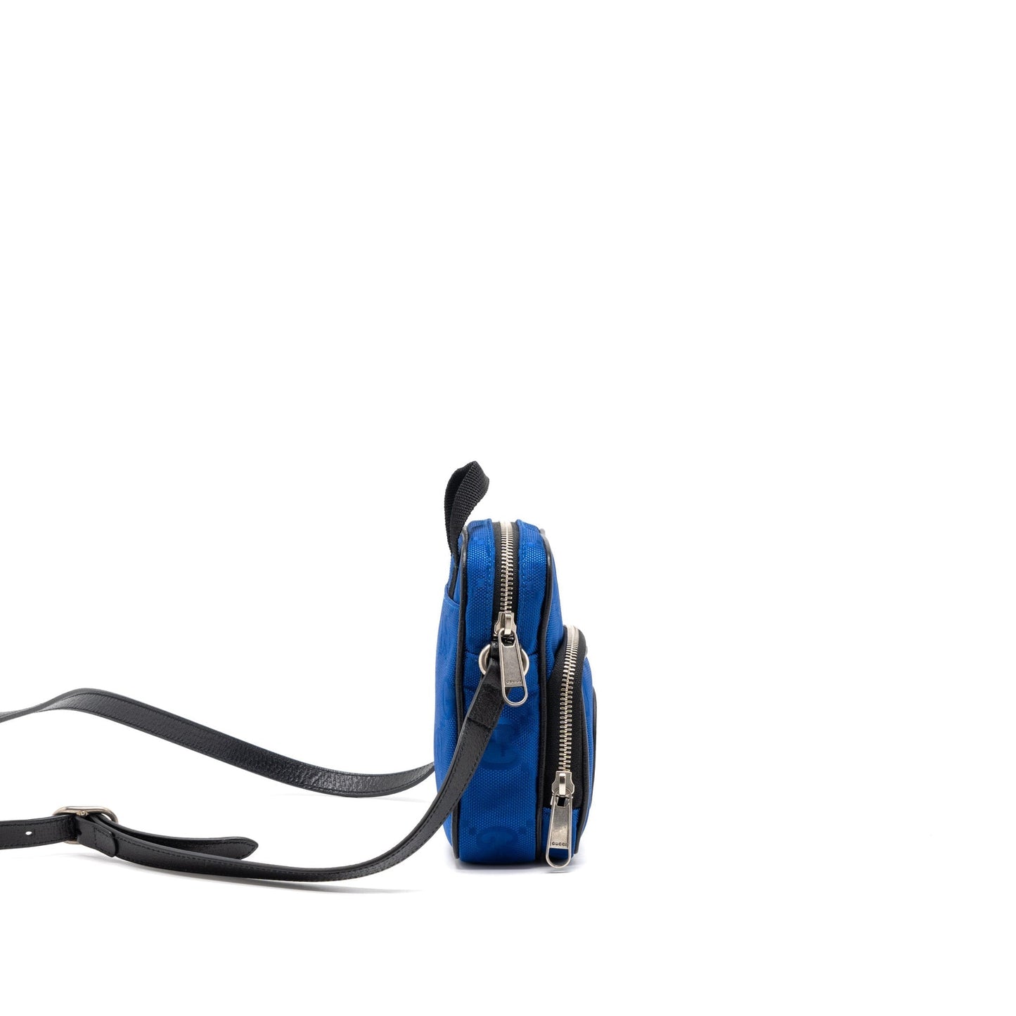 Gucci Off The Grid Crossbody Bag Fabric Multicolour Leather Blue