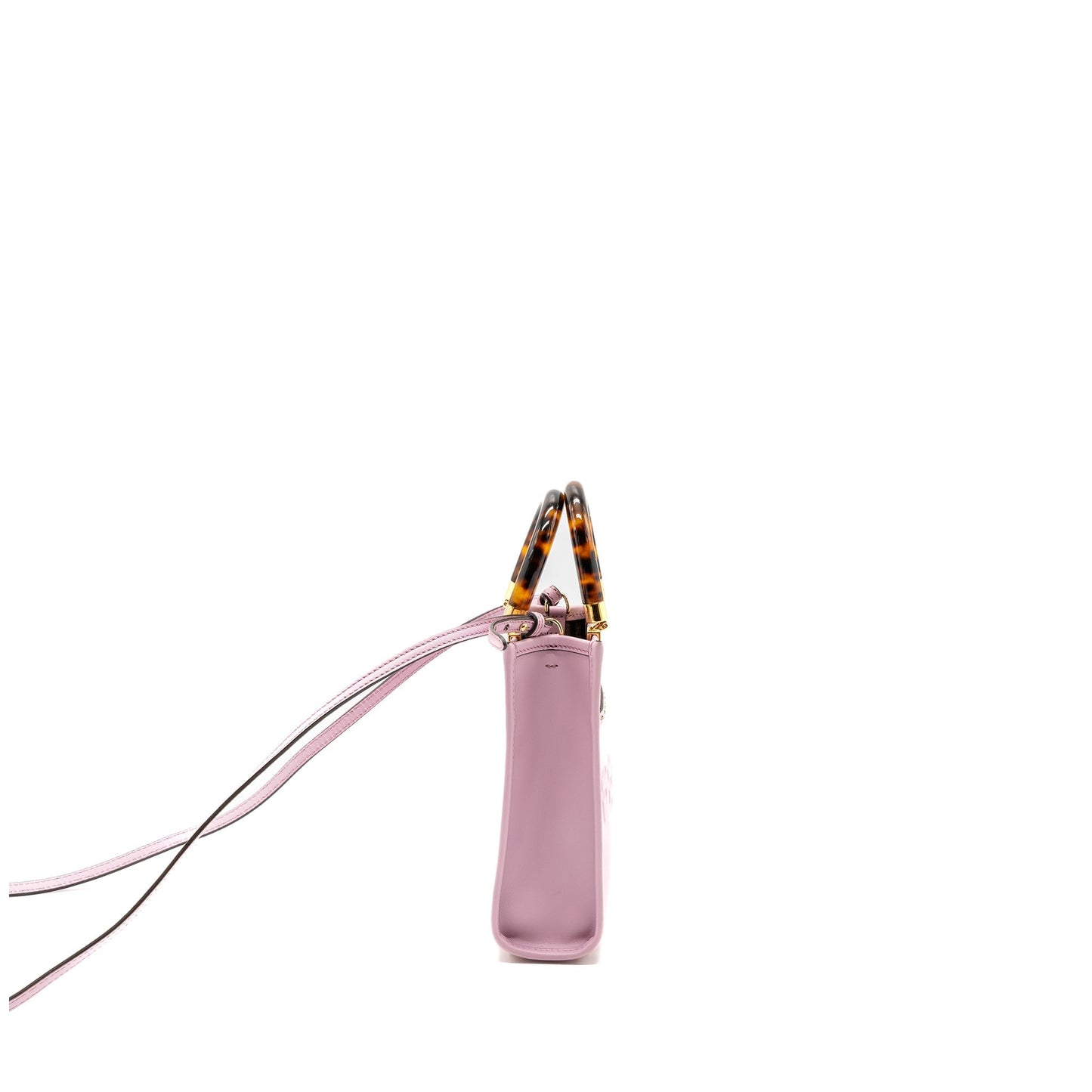 Fendi Sunshine Shopper Purse Leather Pink Mini Travel Bag