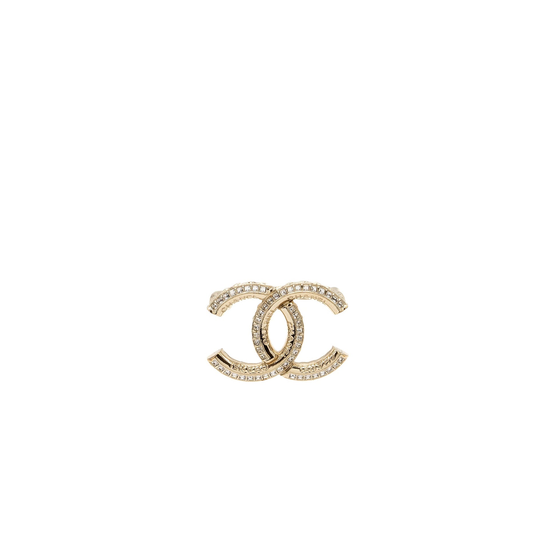 Chanel CC Logo Brooch Silver Handbag 3