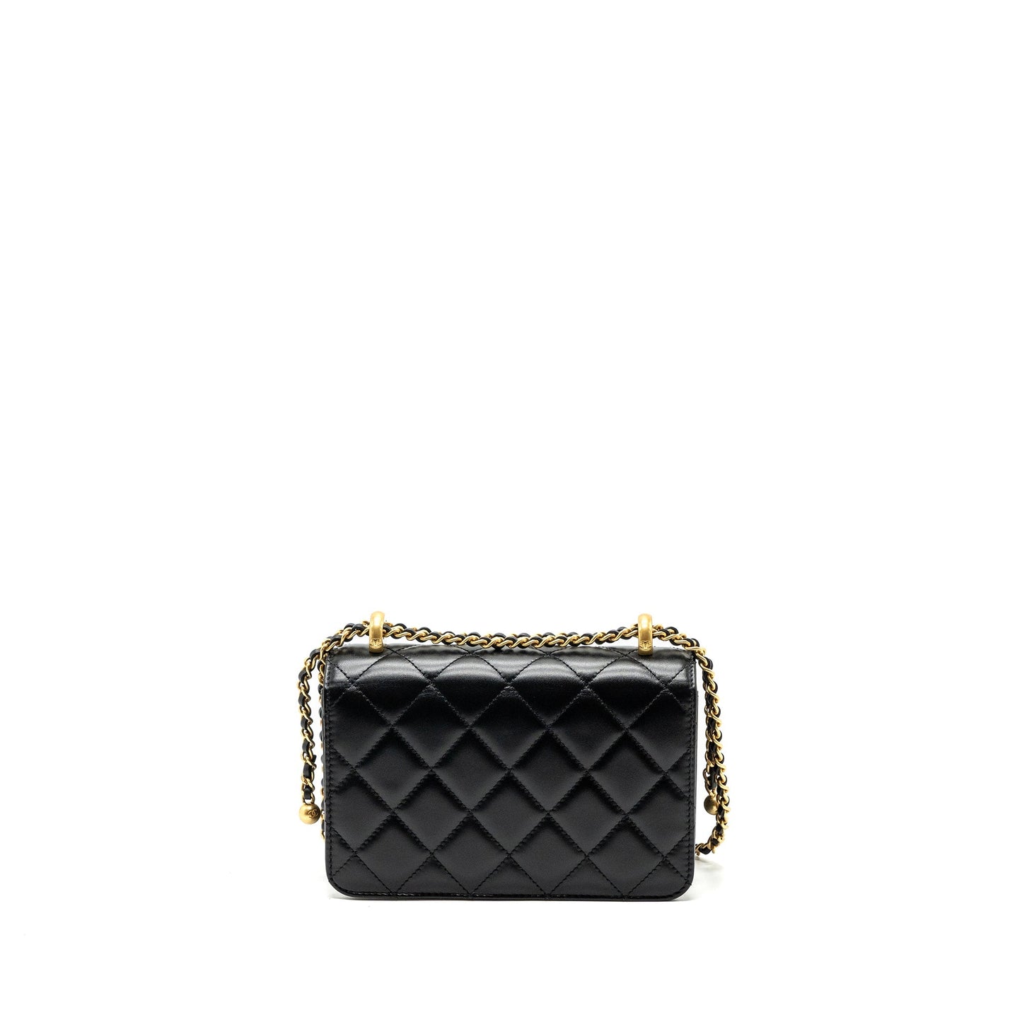 Chanel 24c Crush Flap Calfskin GHW Microchip Black Gold Shoulder Bag Template 6