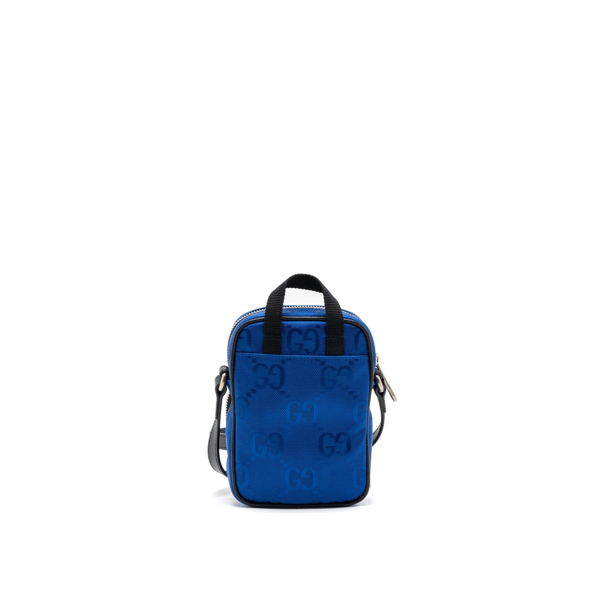 Gucci Off The Grid Crossbody Bag Fabric Multicolour Leather Blue