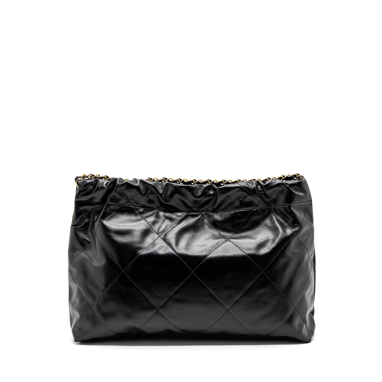 Chanel 24C 22 Calfskin GHW microchip Black Handbag