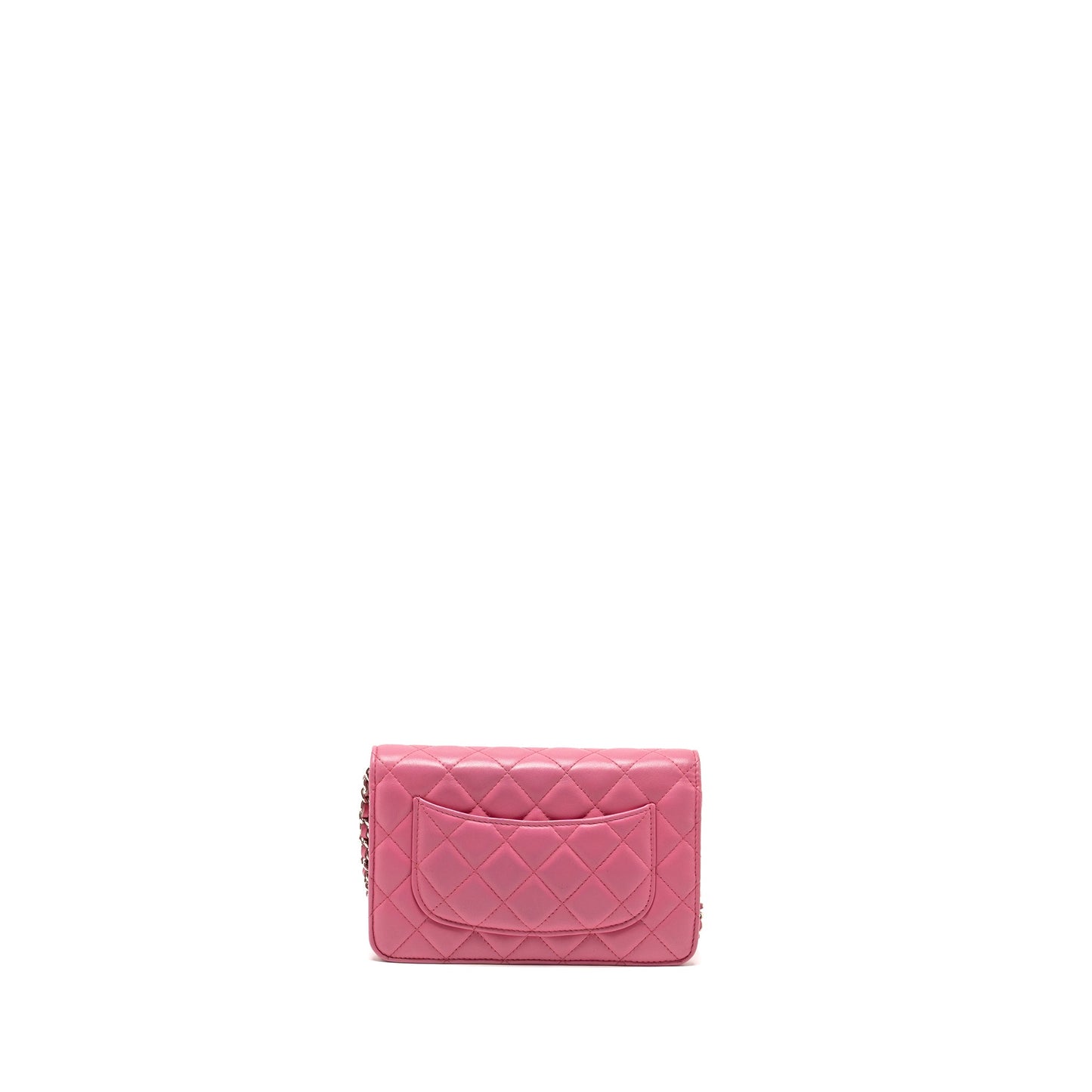 Chanel Classic on Lambskin SHW Pink Wallet Case