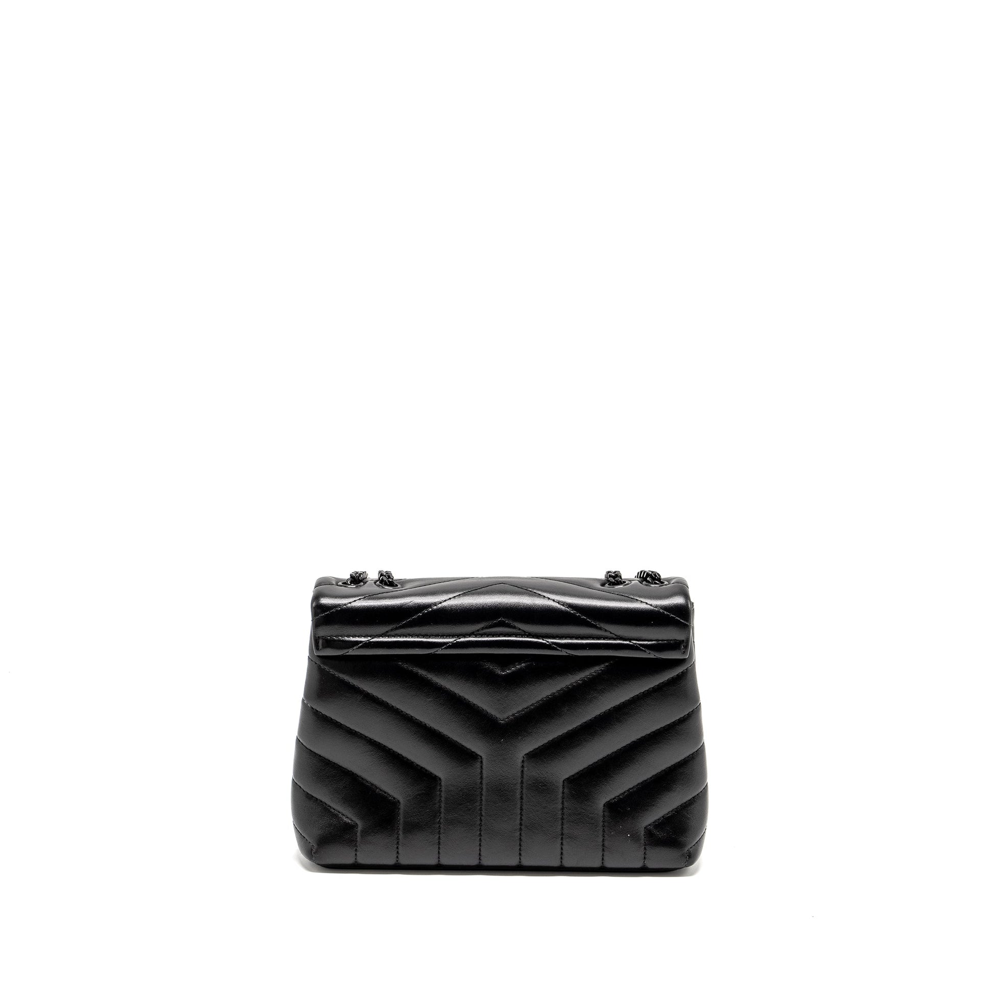 YSL Saint Laurent Loulou Purse Calfskin Black Small Travel Bag