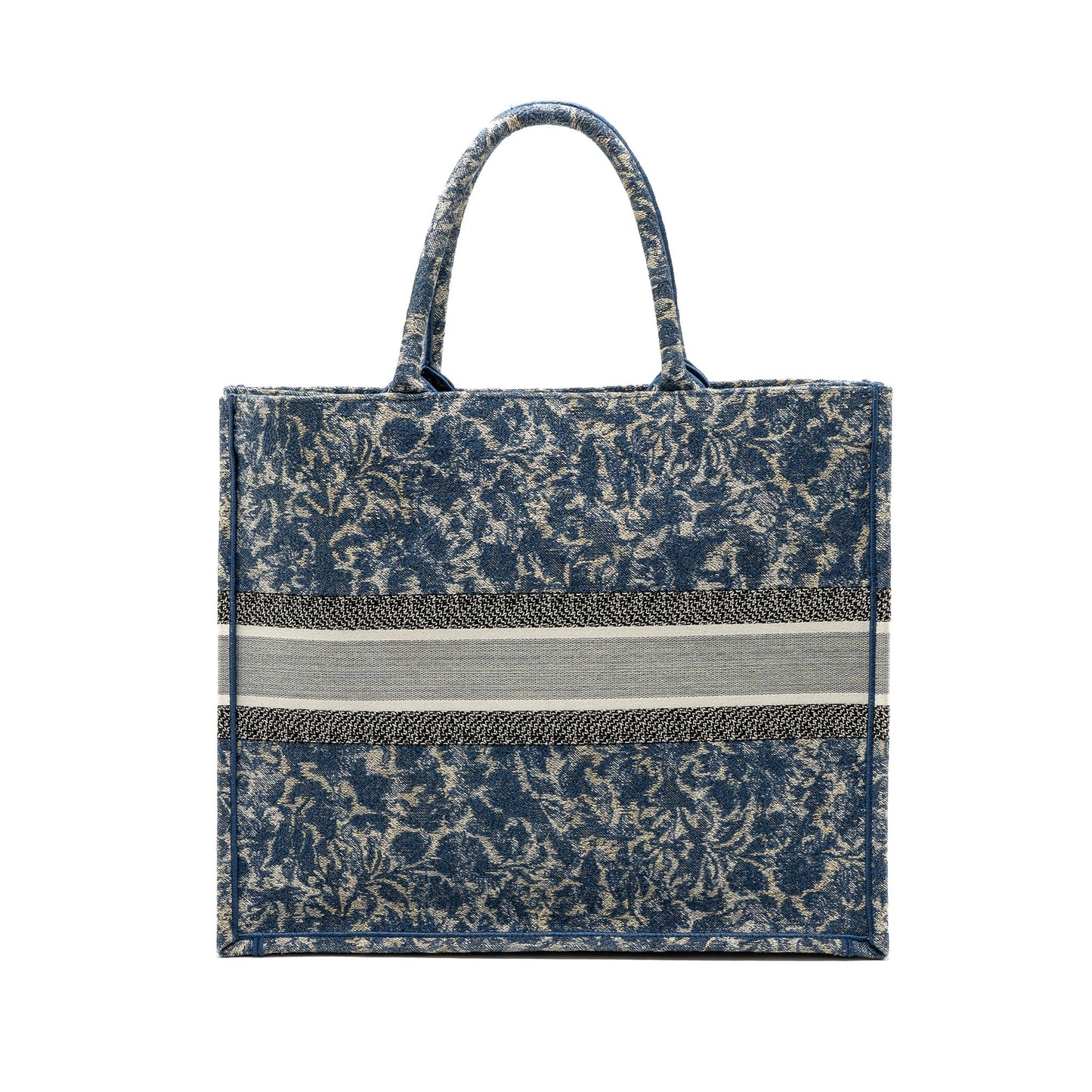 Dior Book Tote Limited Print Grey Multicolour Handbag Canvas Blue Tote Bag
