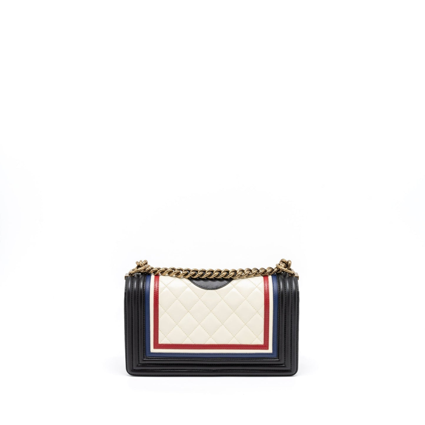 Chanel Boy Lambskin Ruthenium Hardware Multicolour Handbag