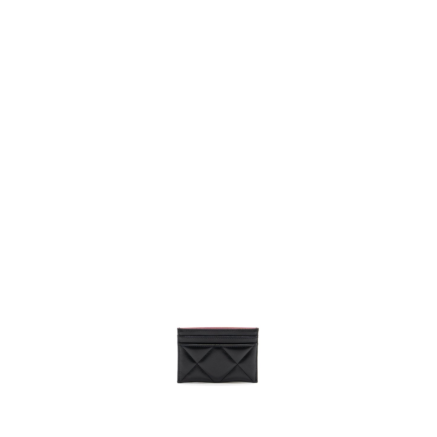 Chanel 19 Cardholder Lambskin GHW Black Wallet Case