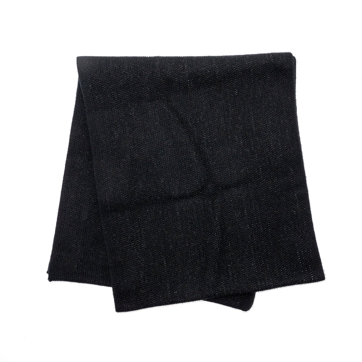 Chanel Letter Scarf Cashmere Black White