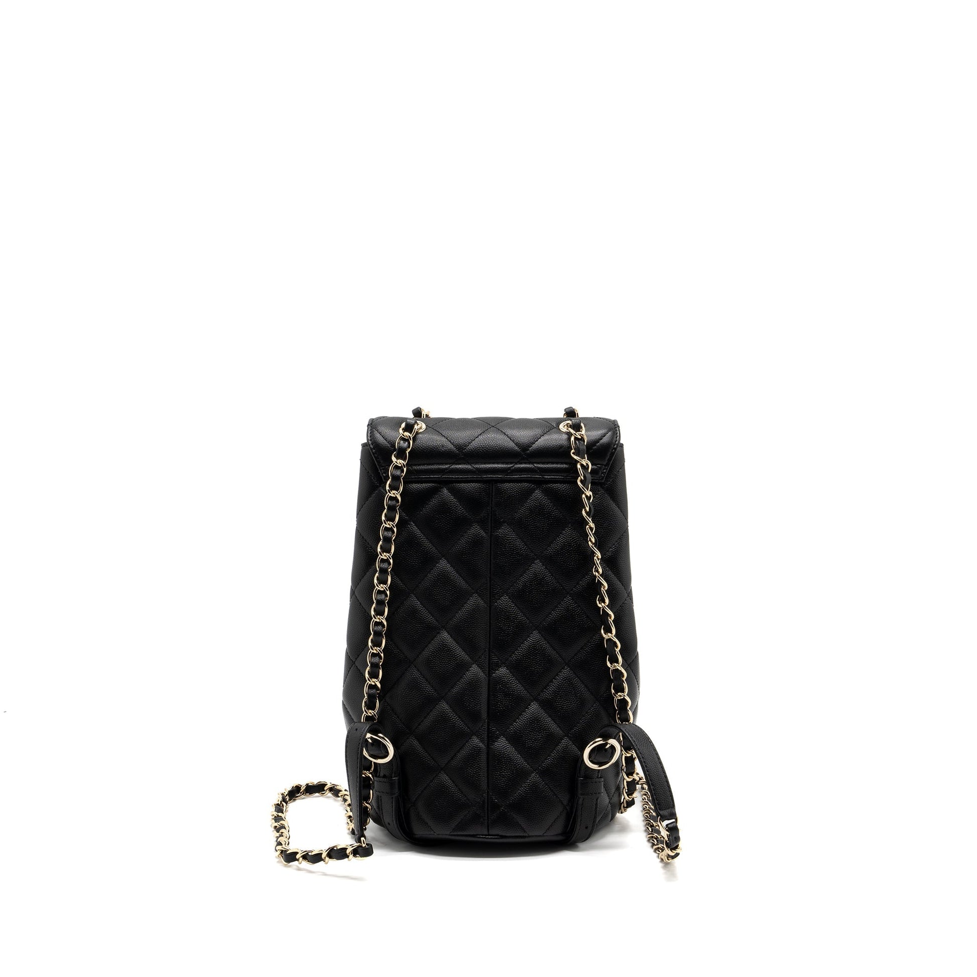 Chanel 22s backpack caviar LGHW Microchip Black