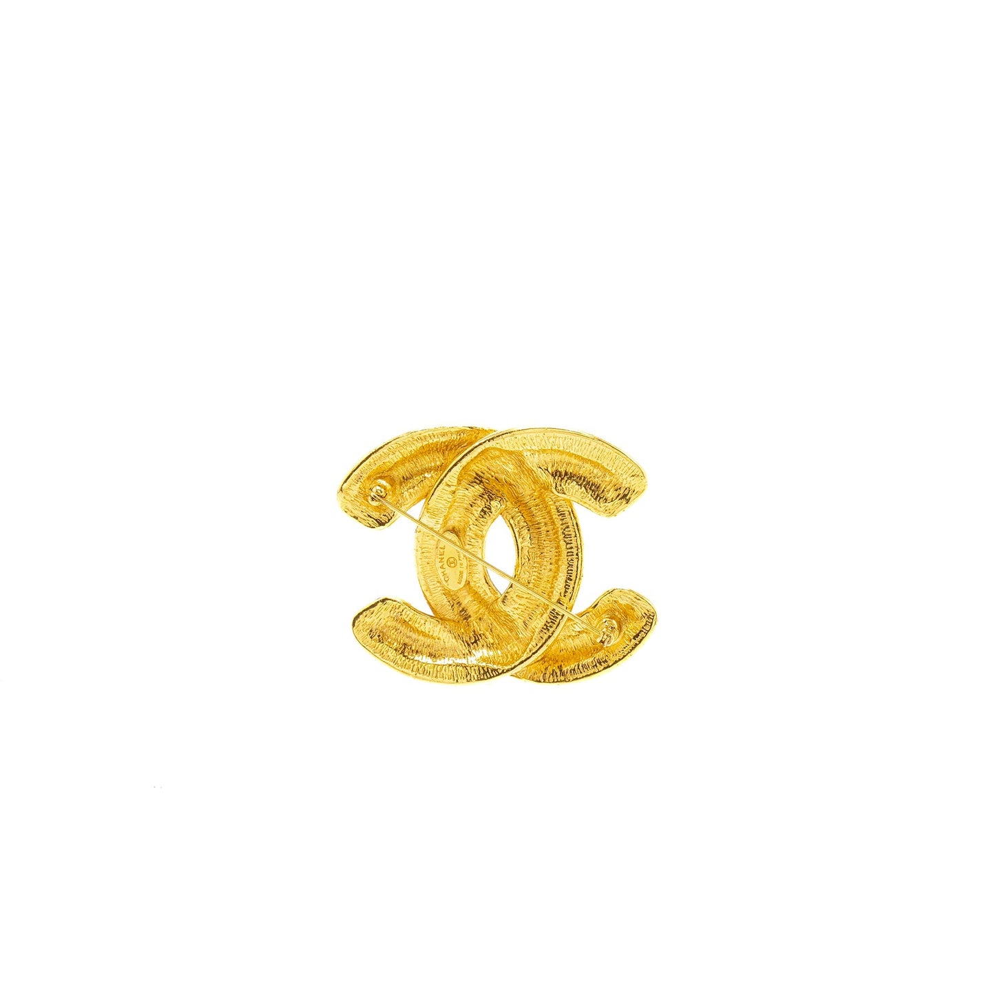 Chanel quilted CC logo Brooch model TOne Gold Handbag