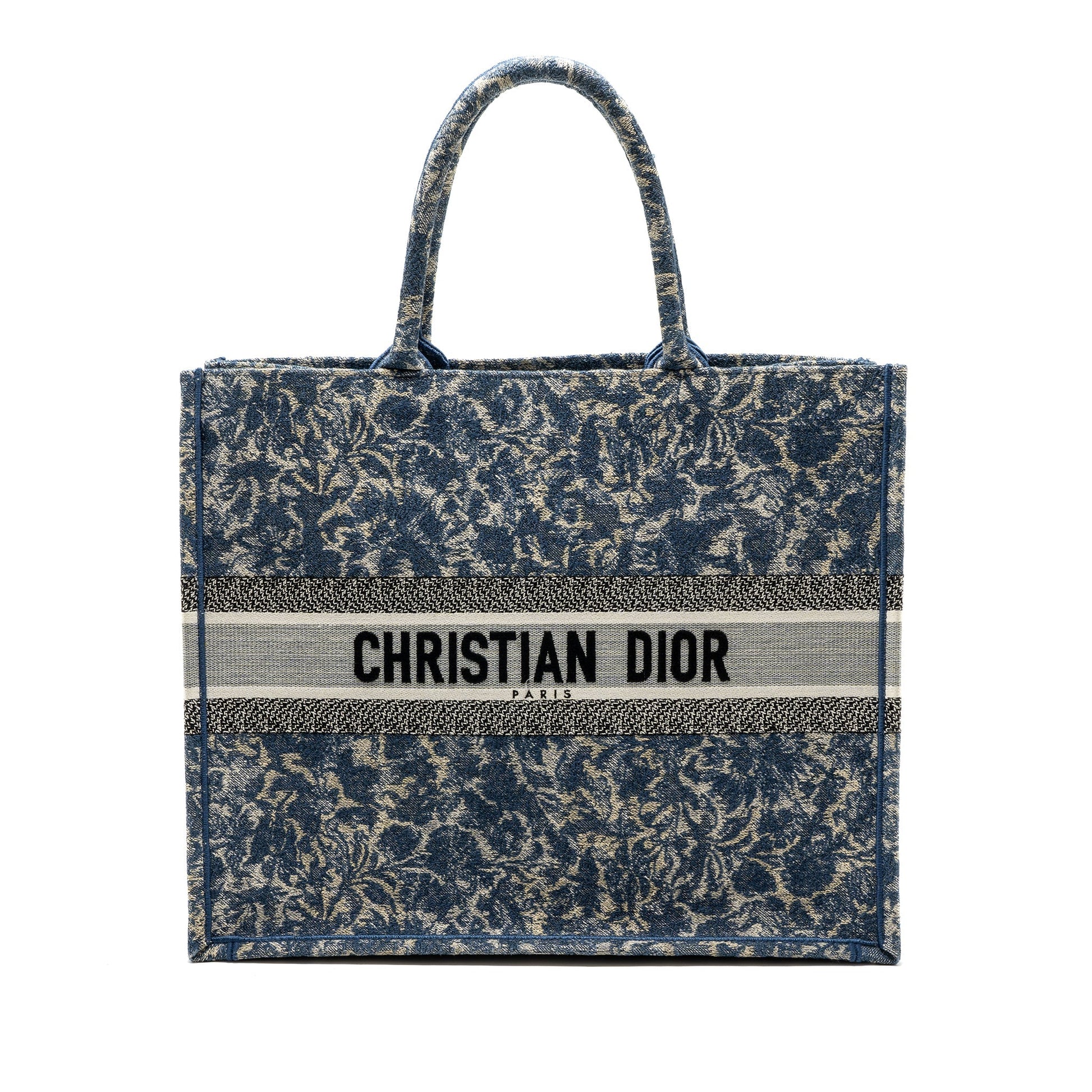 Dior Book Tote Limited Print Grey Multicolour Handbag Canvas Blue Tote Bag