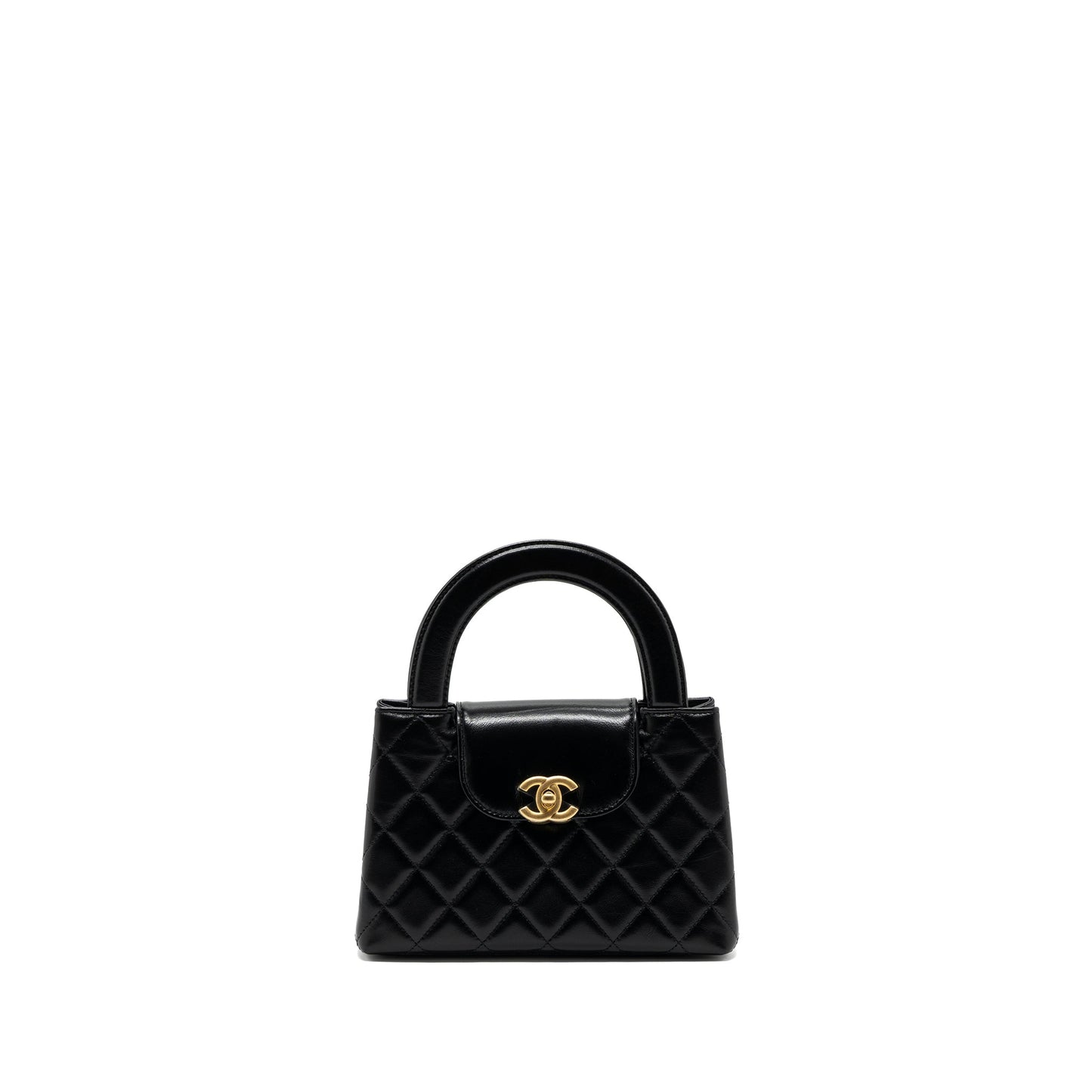 Chanel 23k Shopping Calfskin Brushed GHW Microchip Black Tote Bag Ghwmicrochip 1