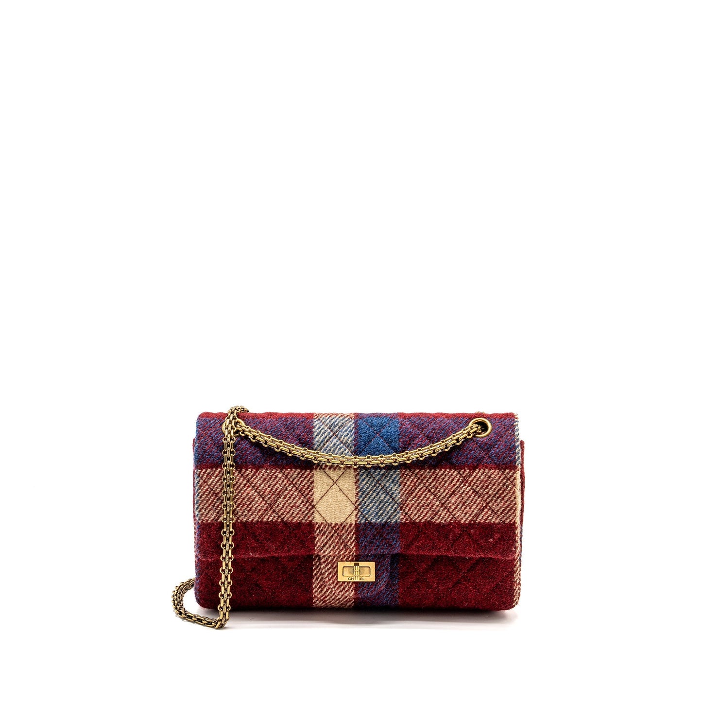 Chanel 2.55 226 Reissue Double Flap Fabric Multicolour Shoulder Bag