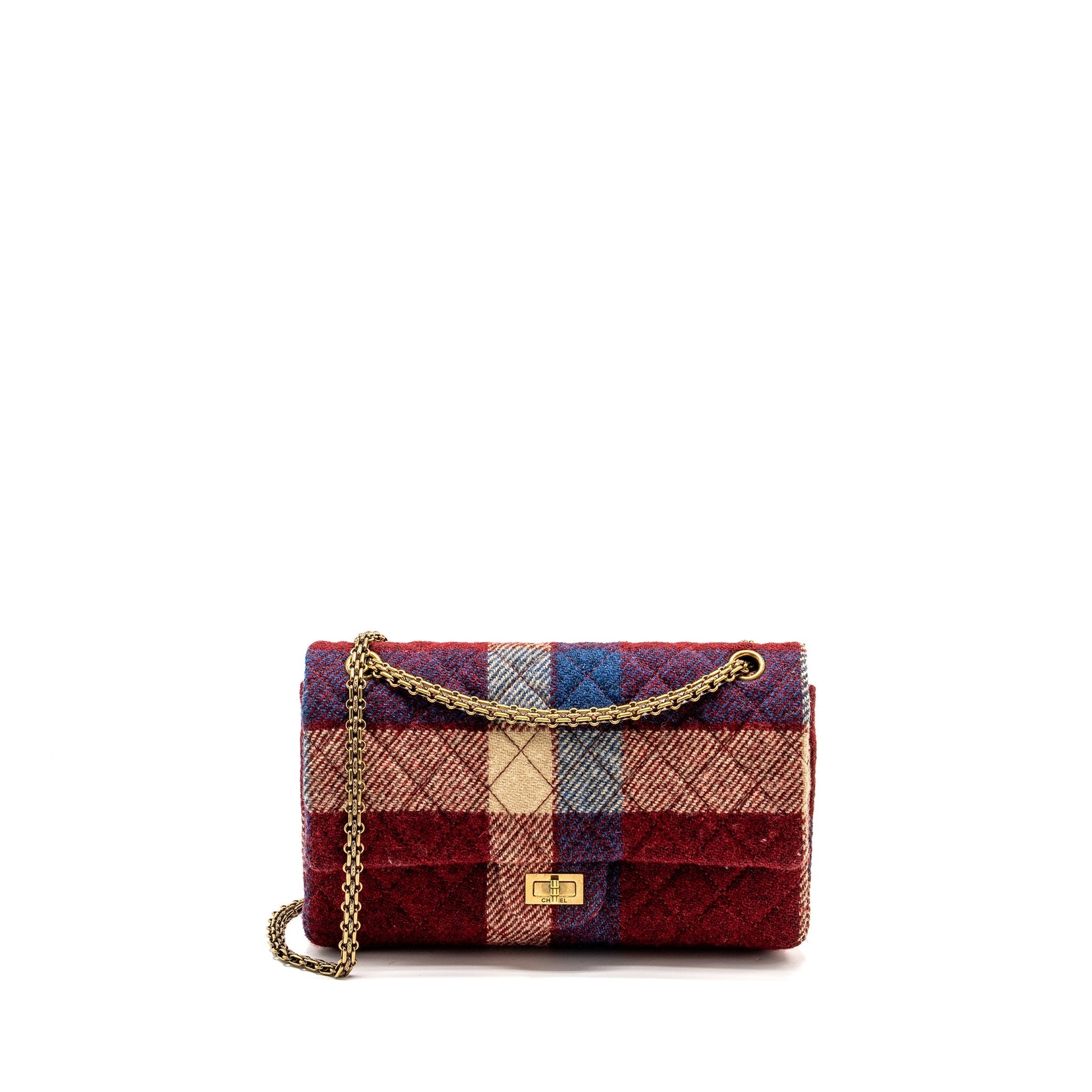 Chanel 2.55 226 Reissue Double Flap Fabric Multicolour Shoulder Bag