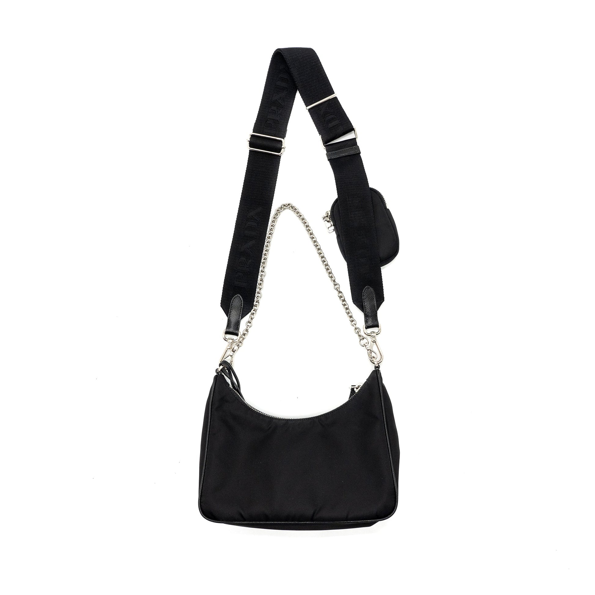 Prada Re Edition Re Purse Handbag Nylon Black Travel Bag Black Handbag