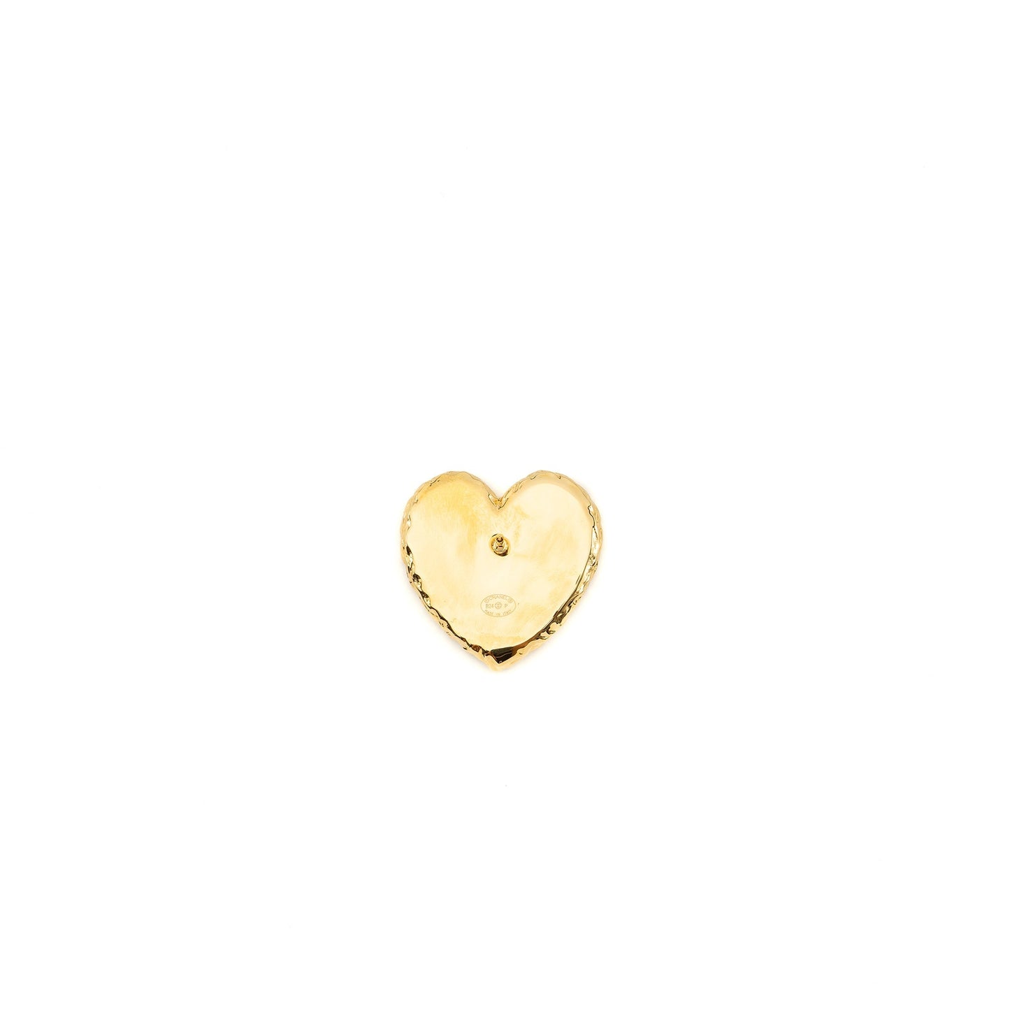 Chanel coco heart brooch tone Black Gold Handbag