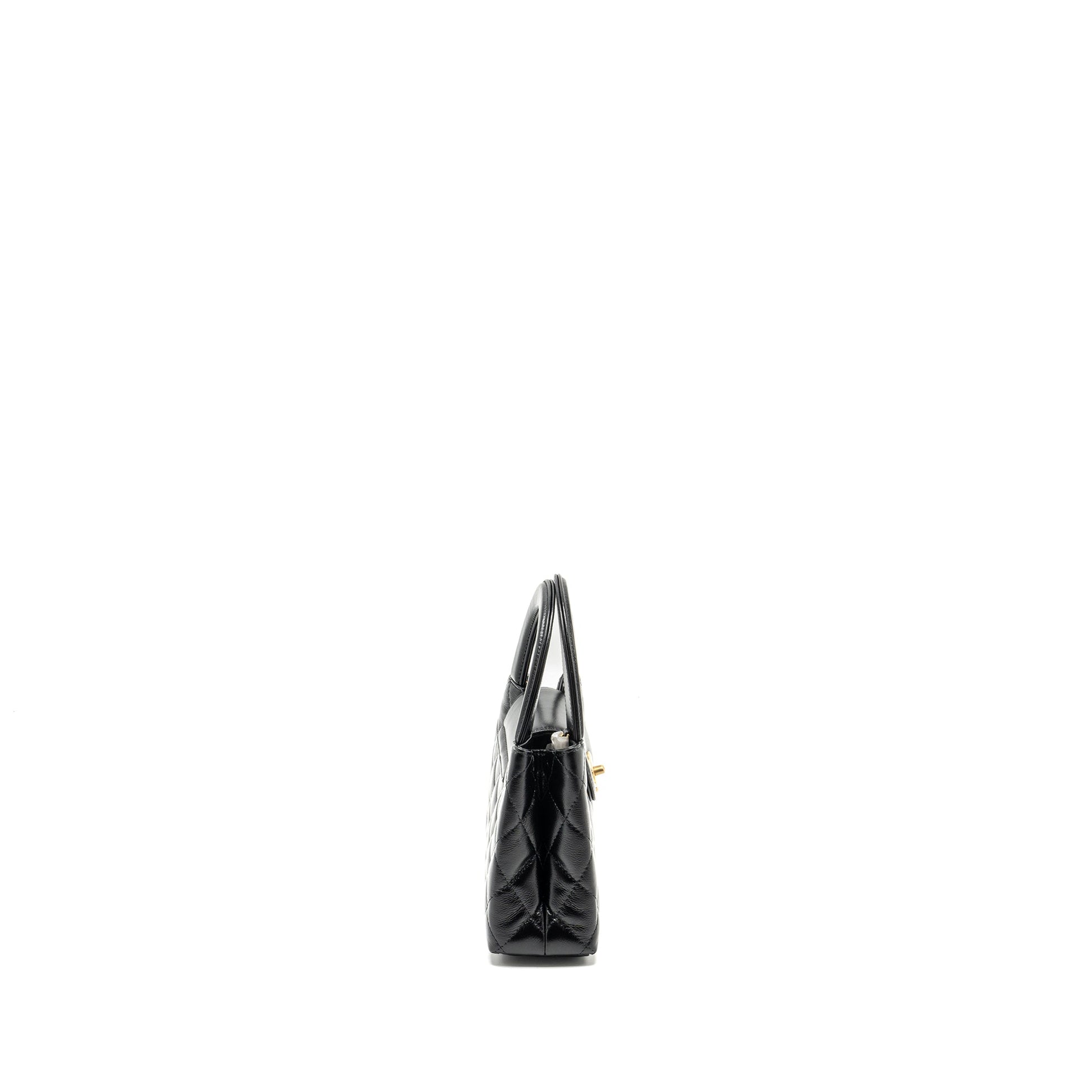 Chanel Kelly Shopping Calfskin GHW Microchip Black Tote Bag