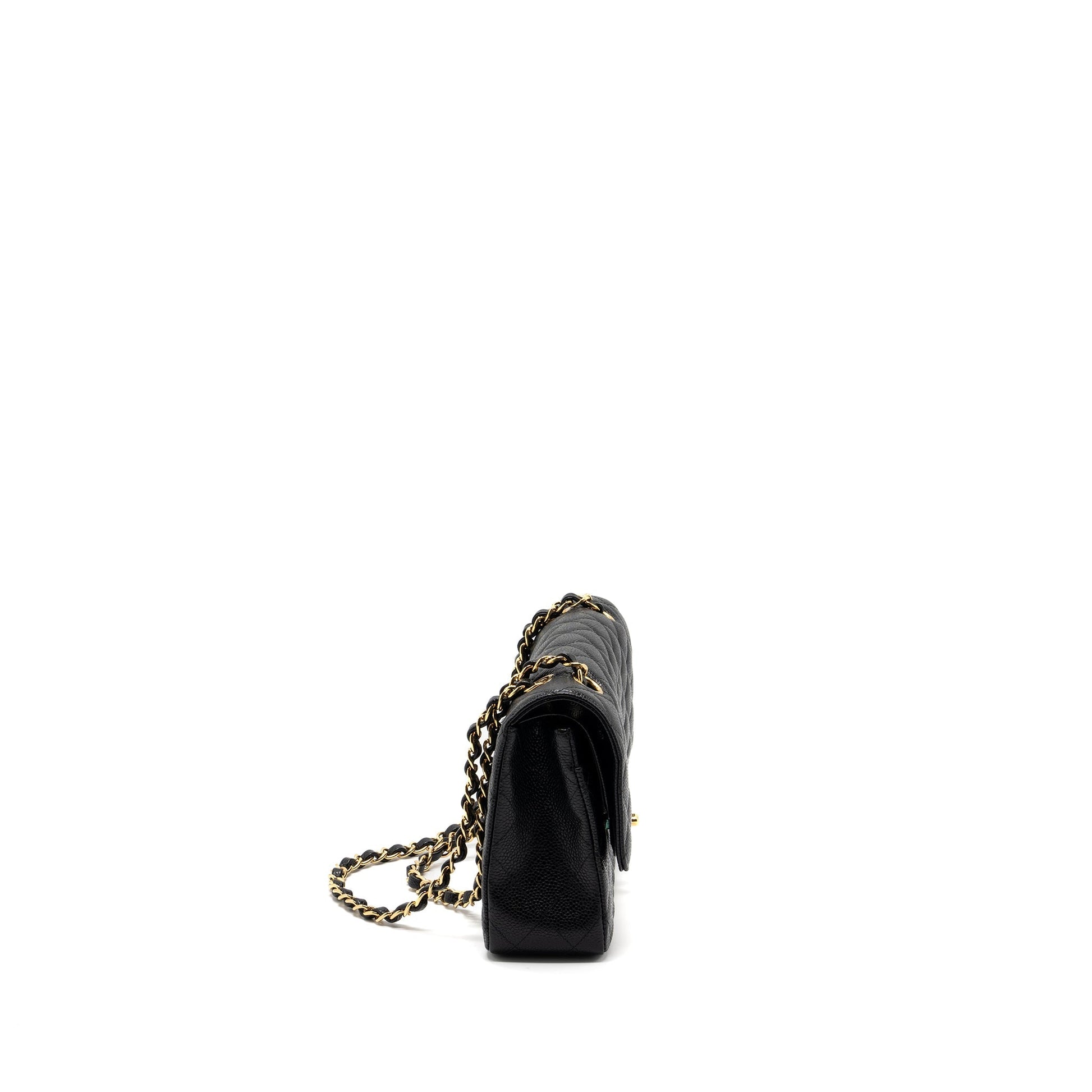 Chanel Classic Double Flap Caviar GHW Black Shoulder Bag Ghw 10