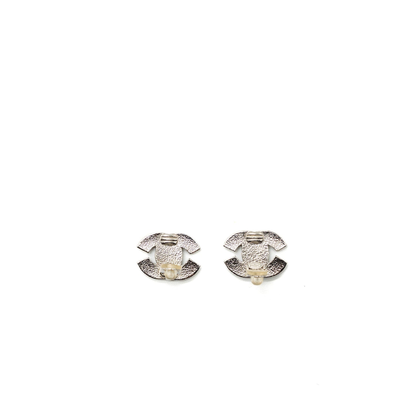 Chanel CC Logo Crystal Ear Clips SHW Handbag