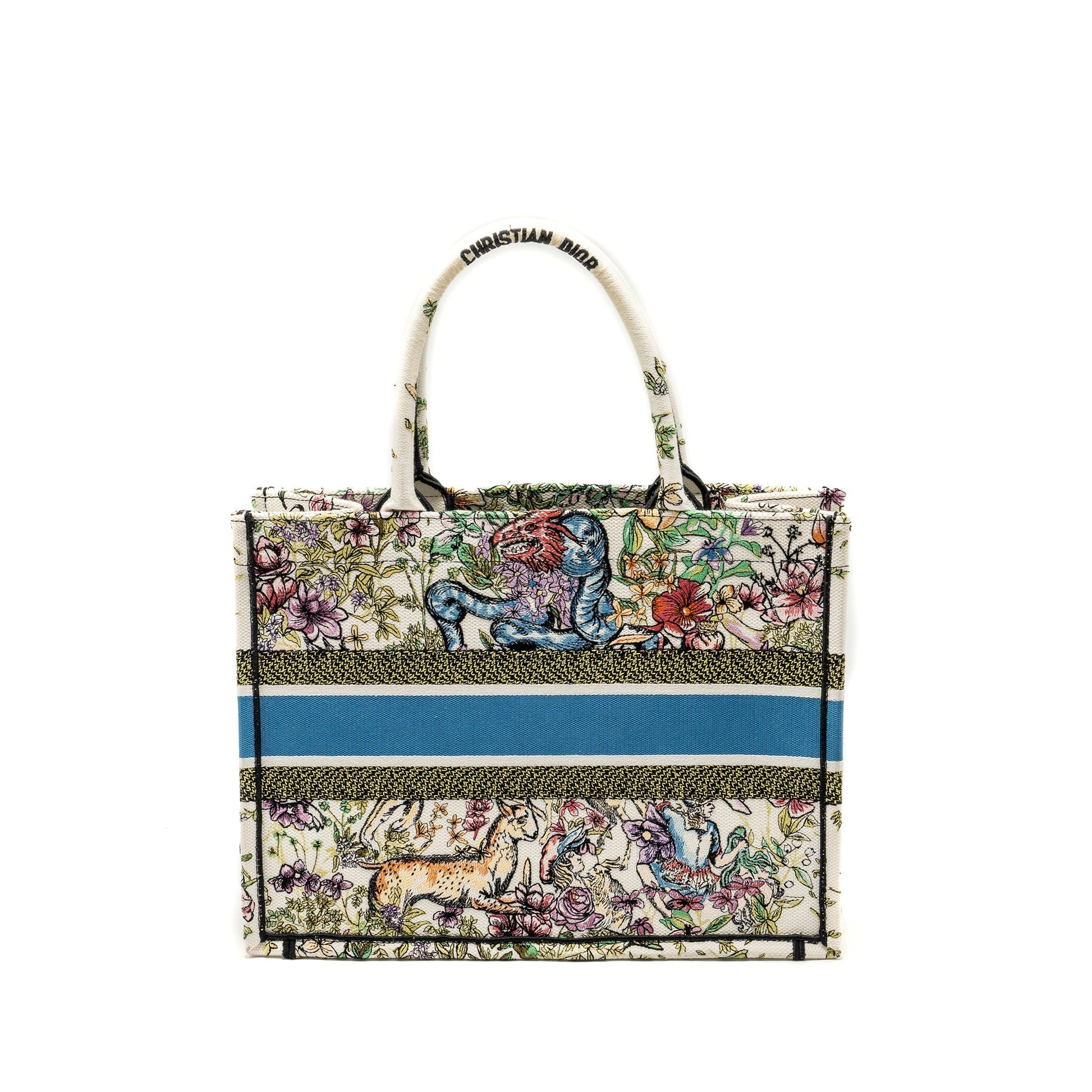 Dior Book Tote Limited Multicolour Handbag Canvas Medium Tote Bag