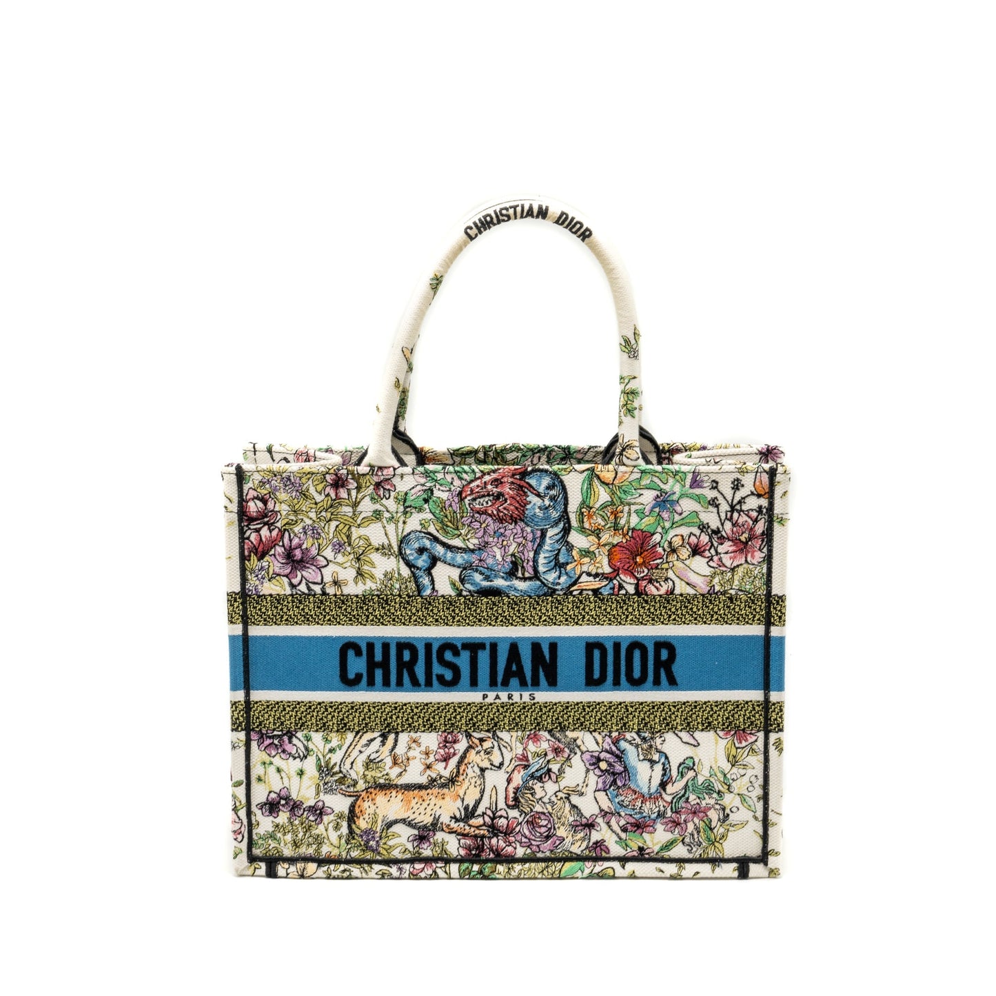 Dior Book Tote Limited Multicolour Handbag Canvas Medium Tote Bag