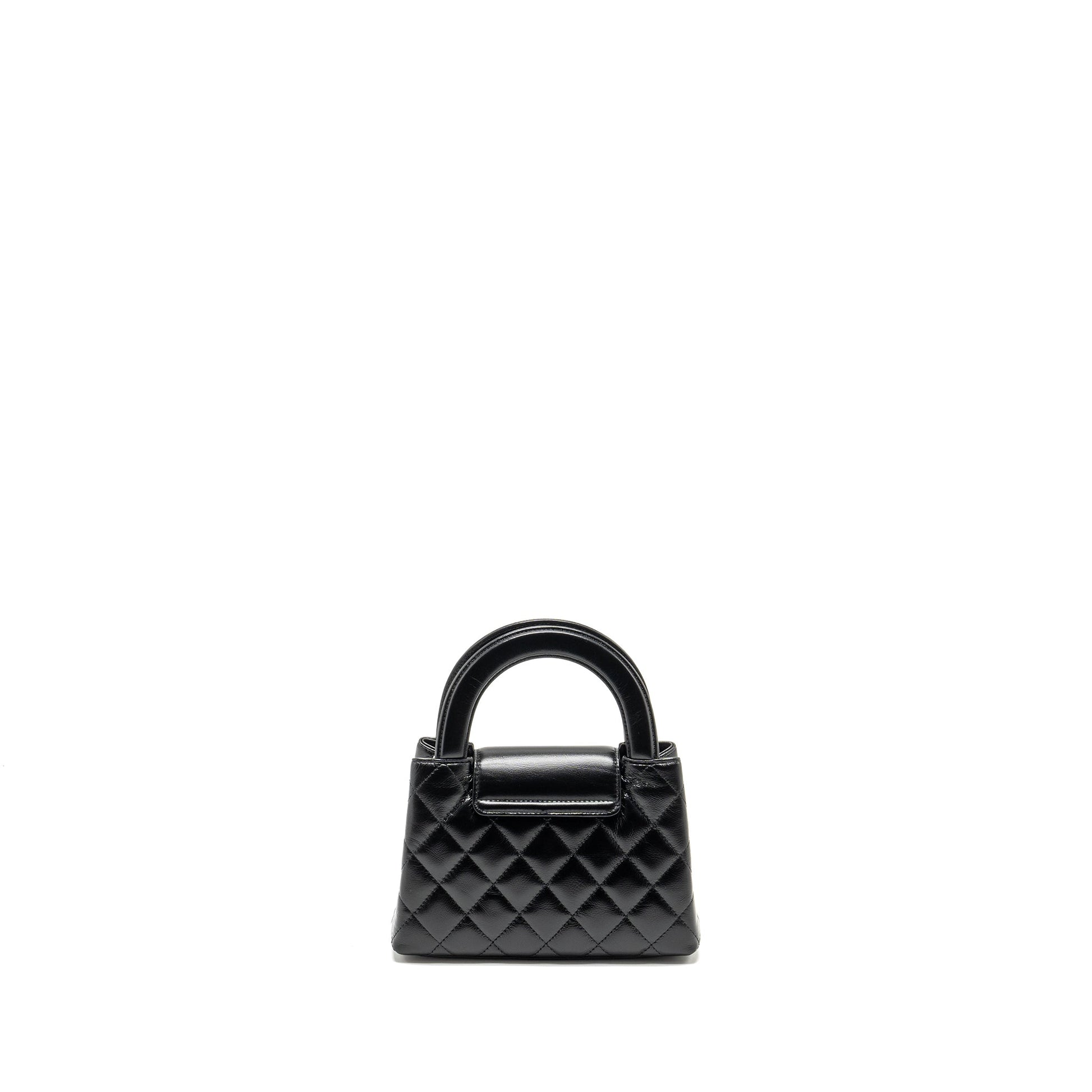 Chanel Kelly Shopping Calfskin GHW Microchip Black Tote Bag
