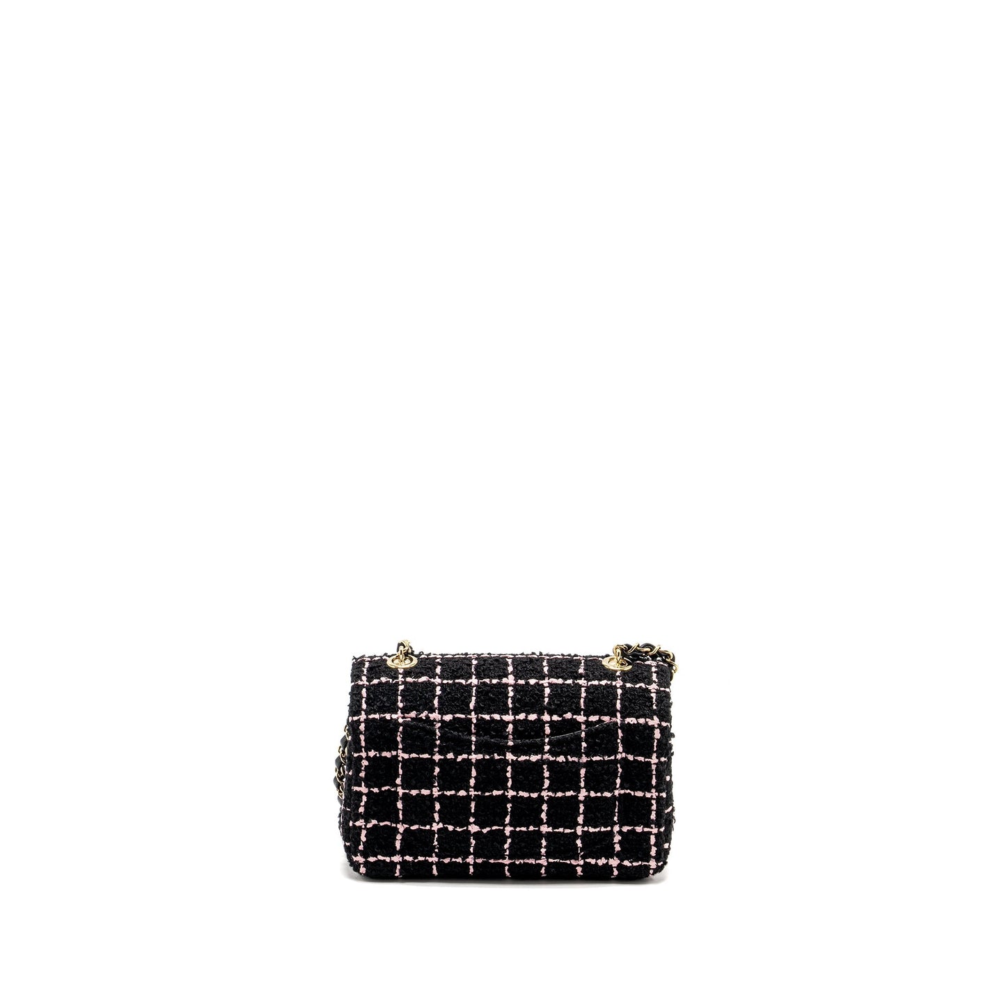 Chanel 23K Flower Bomb Rectangular Flap Tweed Multicolour Black Pink Shoulder Bag