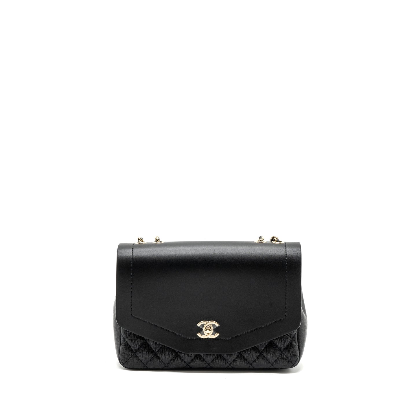 Chanel Envelop Flap Caviar LGHW Black Shoulder Bag