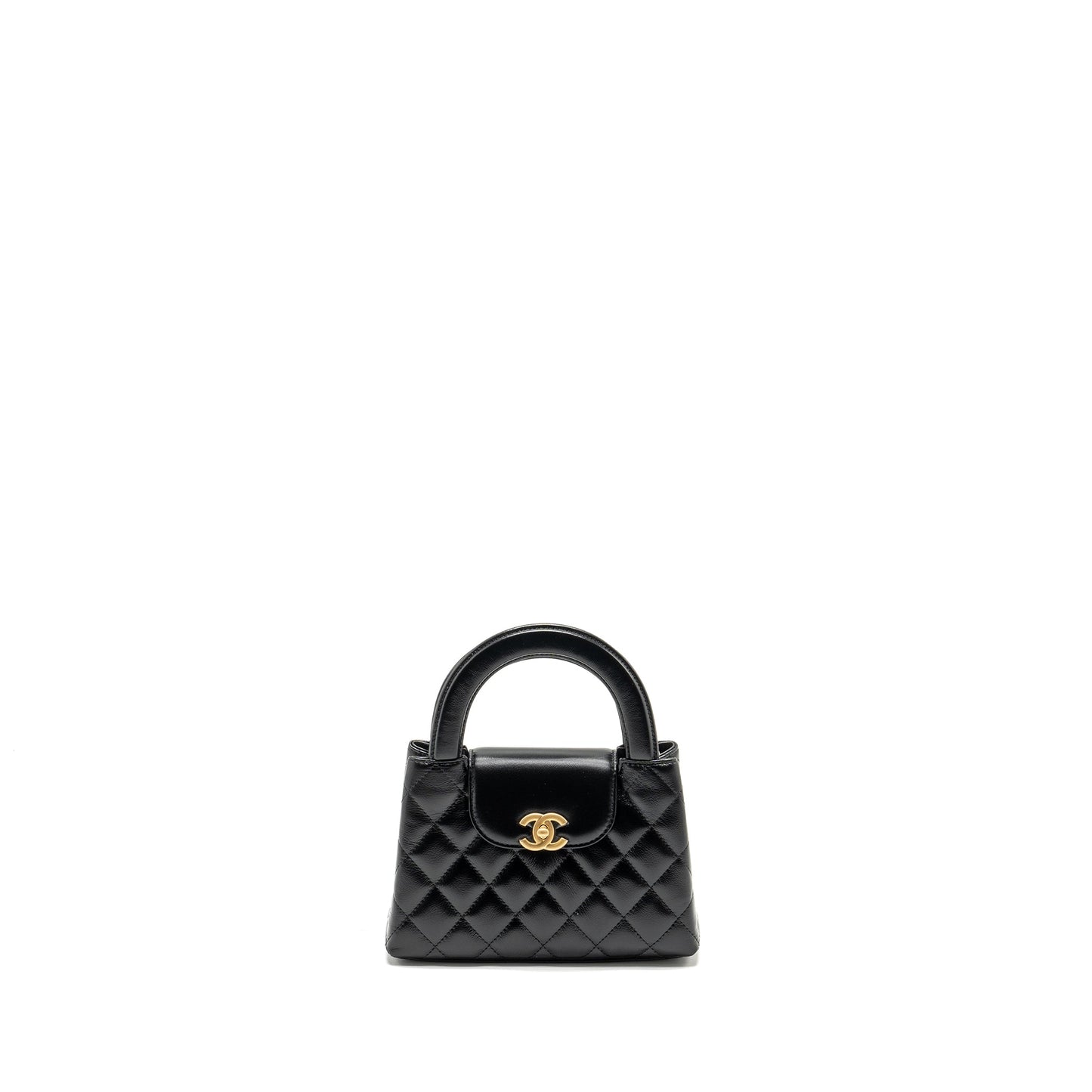 Chanel Kelly Shopping Calfskin GHW Microchip Black Tote Bag