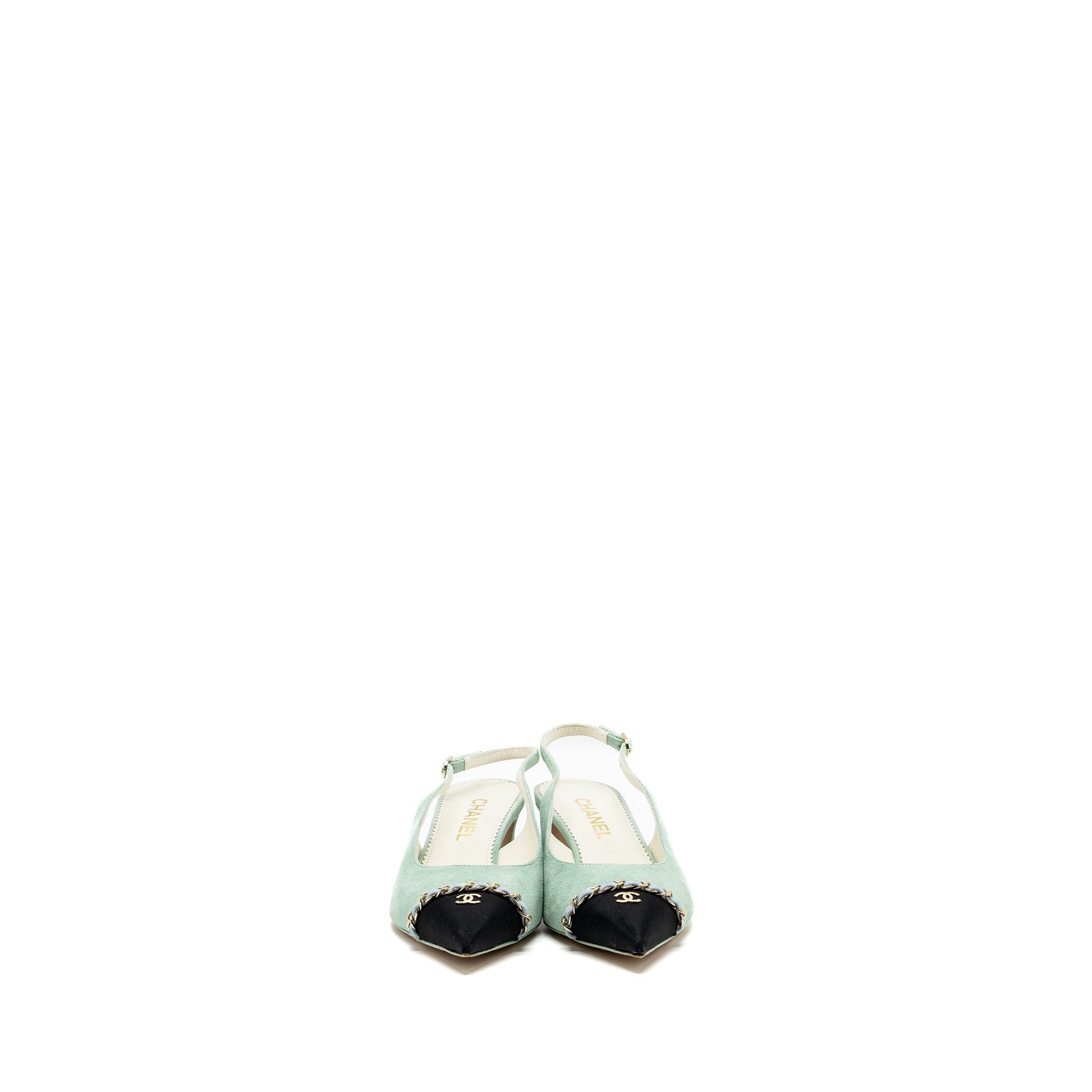 Chanel ight LGHW Black Blue Shoes