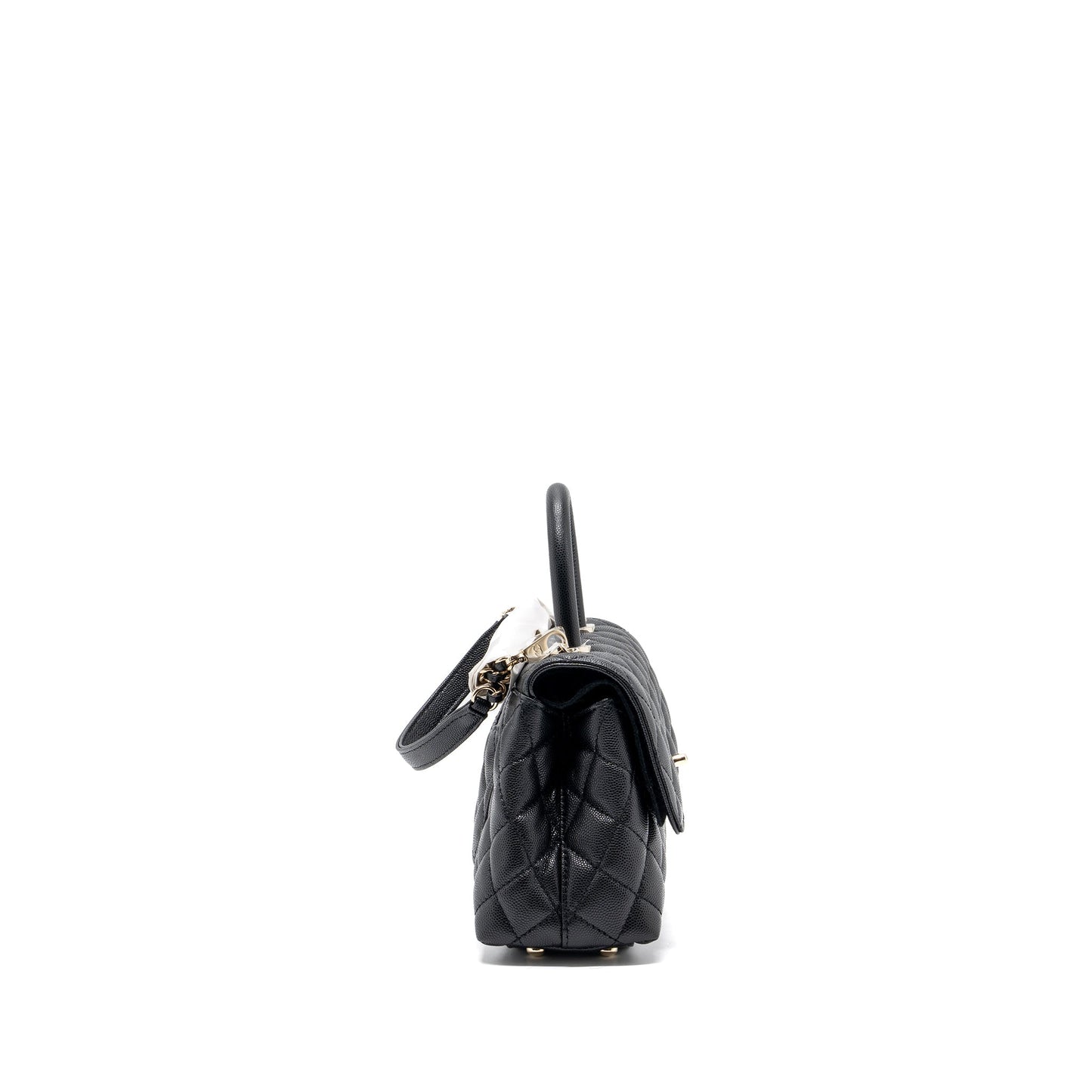 Chanel coco handle caviar LGHW Microchip Black Small Handbag Microchip 11
