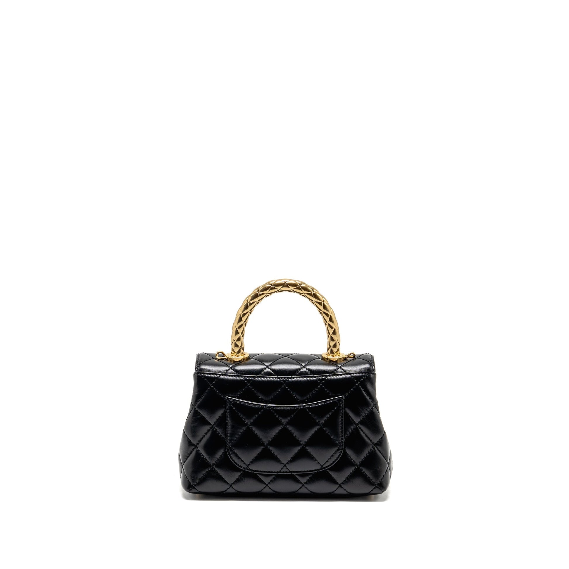 Chanel alfskin GHW Microchip Black Mini Bag