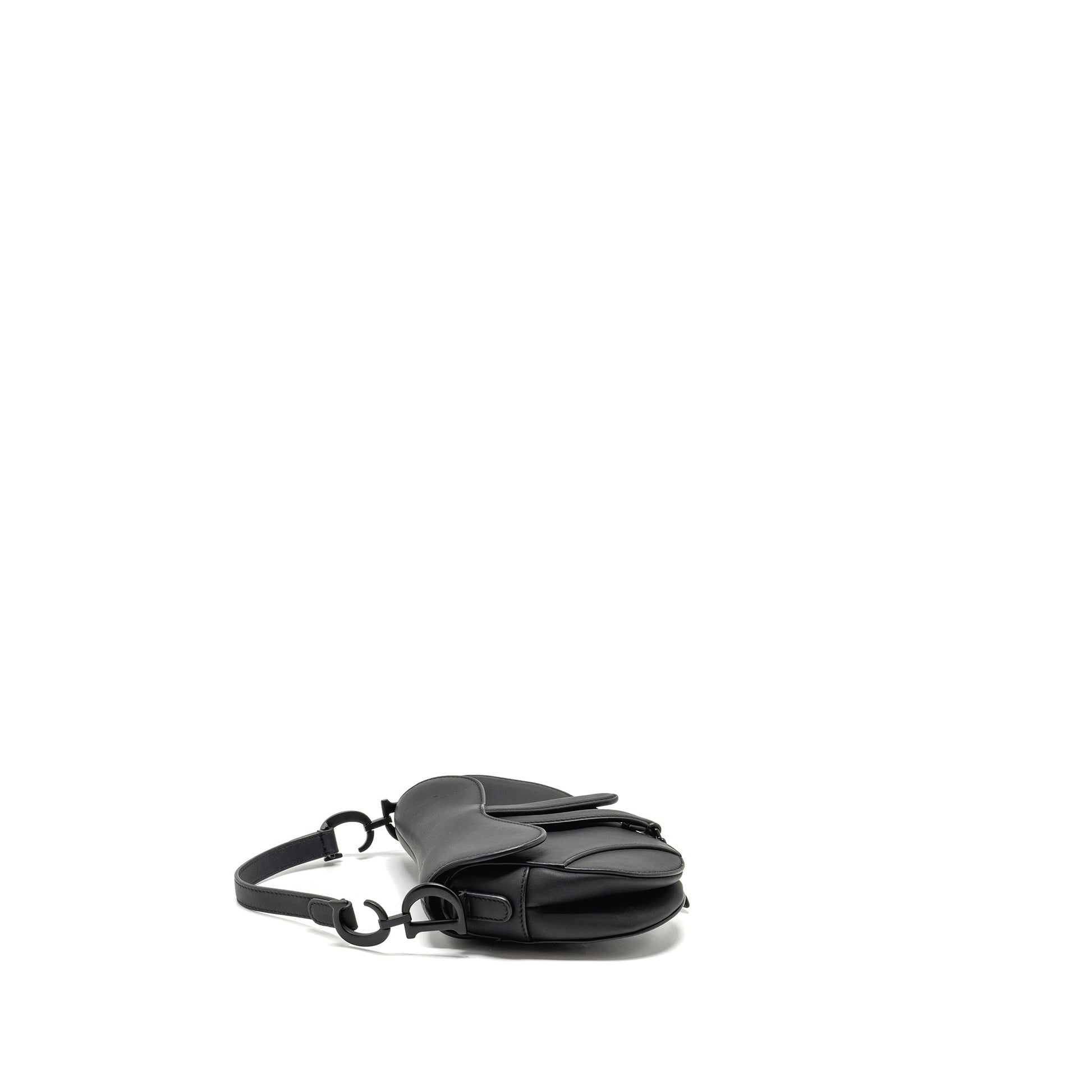 Dior Saddle Purse Calfskin So Handbag Black Mini Travel Bag