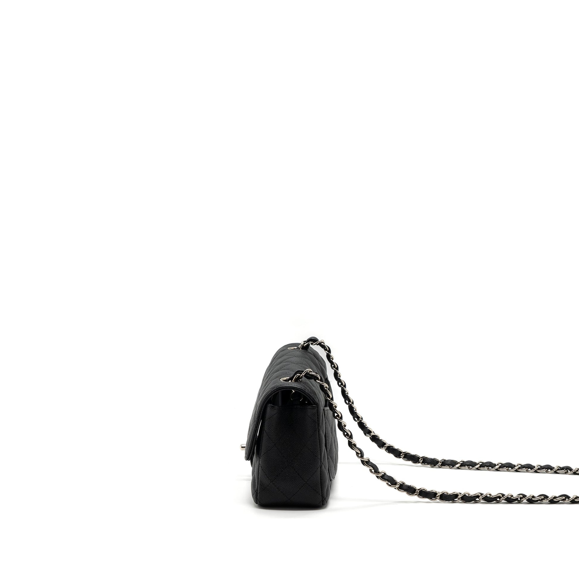Chanel Classic Rectangular Flap Caviar SHW Black Shoulder Bag