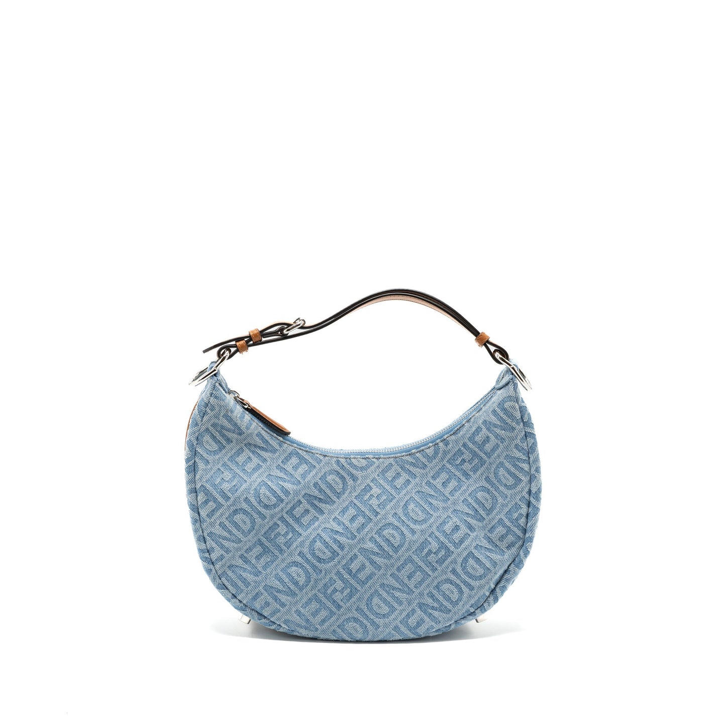 Fendi graphy Light Handbag Denim Blue Small Travel Bag