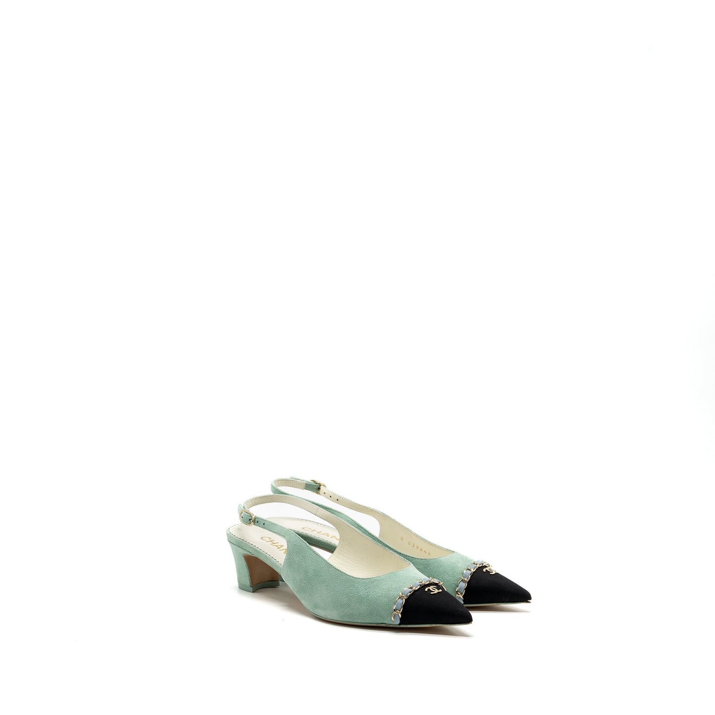 Chanel ight LGHW Black Blue Shoes