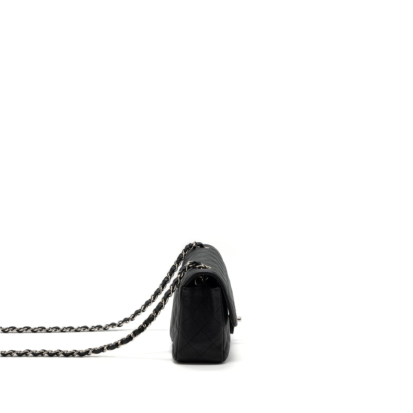 Chanel Classic Rectangular Flap Caviar SHW Black Shoulder Bag