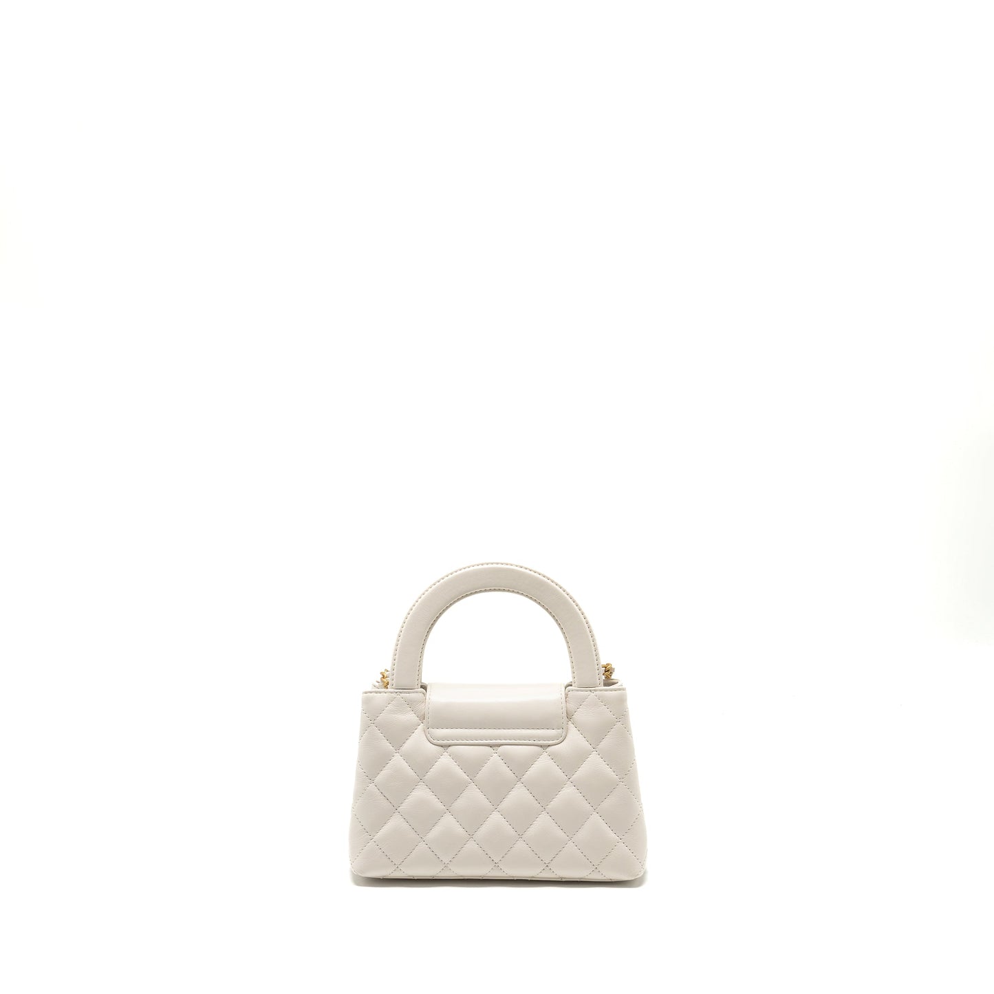 Chanel kelly shopping calfskin GHW microchip White Tote Bag