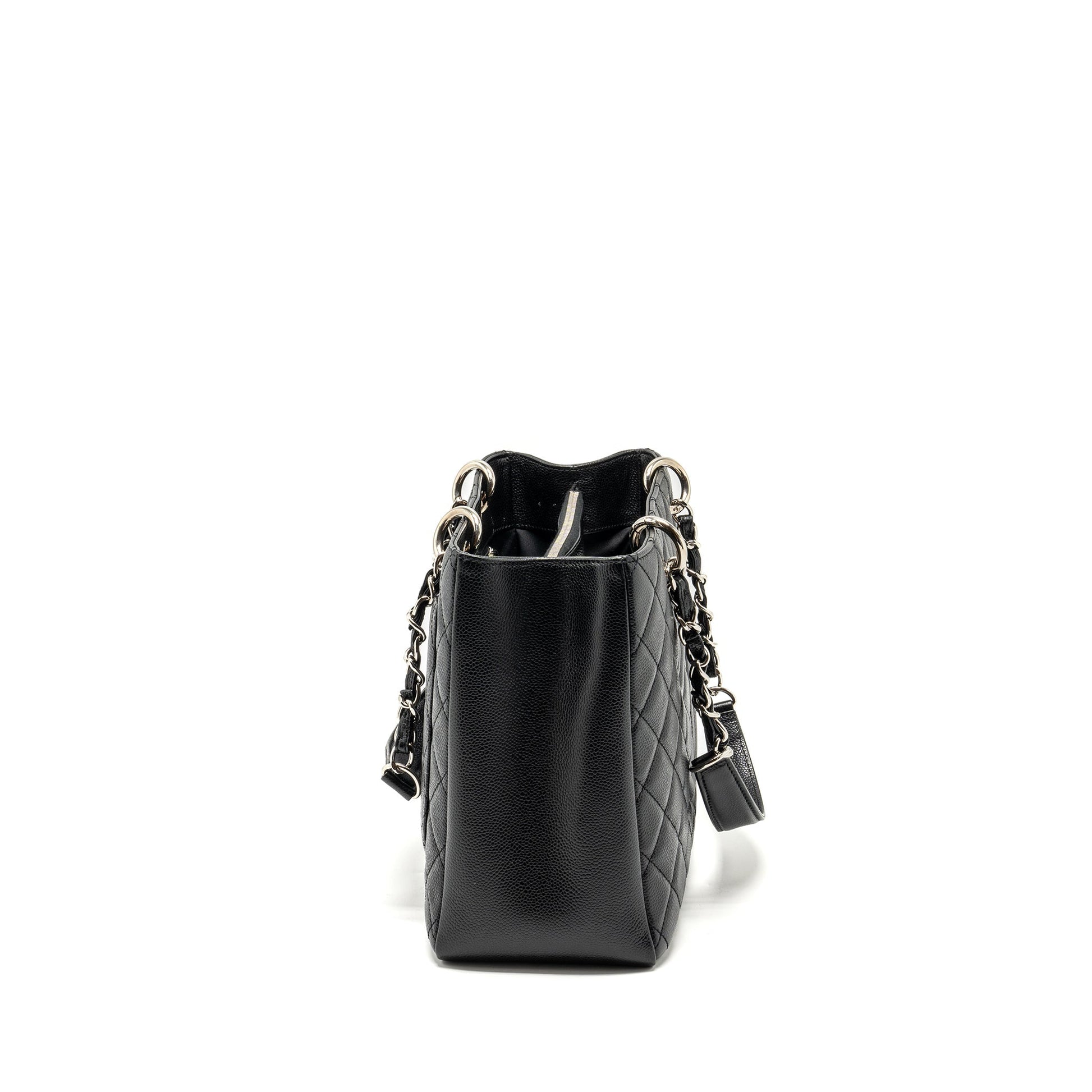 Chanel Grand Shopping caviar SHW Black Tote Bag Shw 3