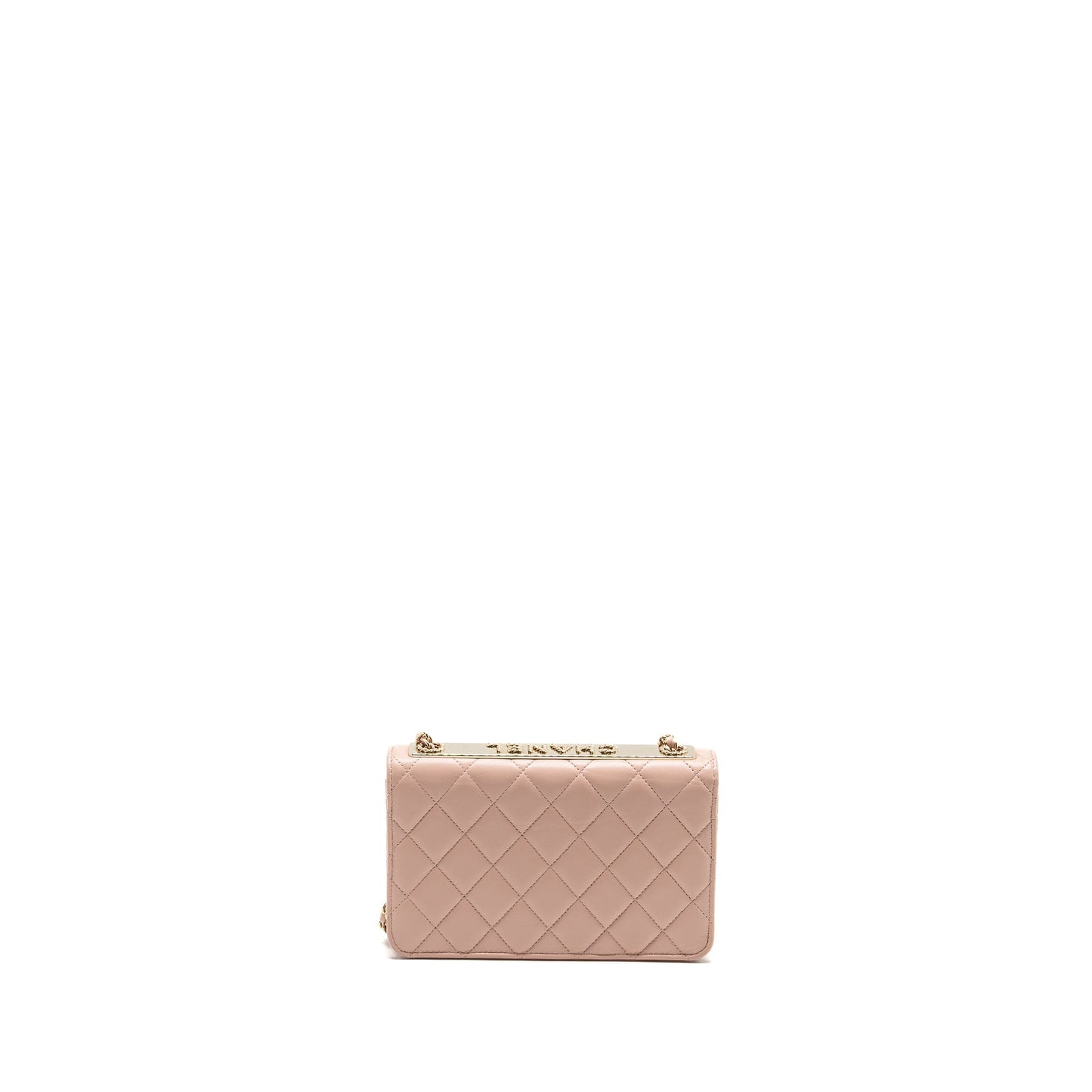 Chanel Trendy CC Quilted On Lambskin Light Pink Wallet Case