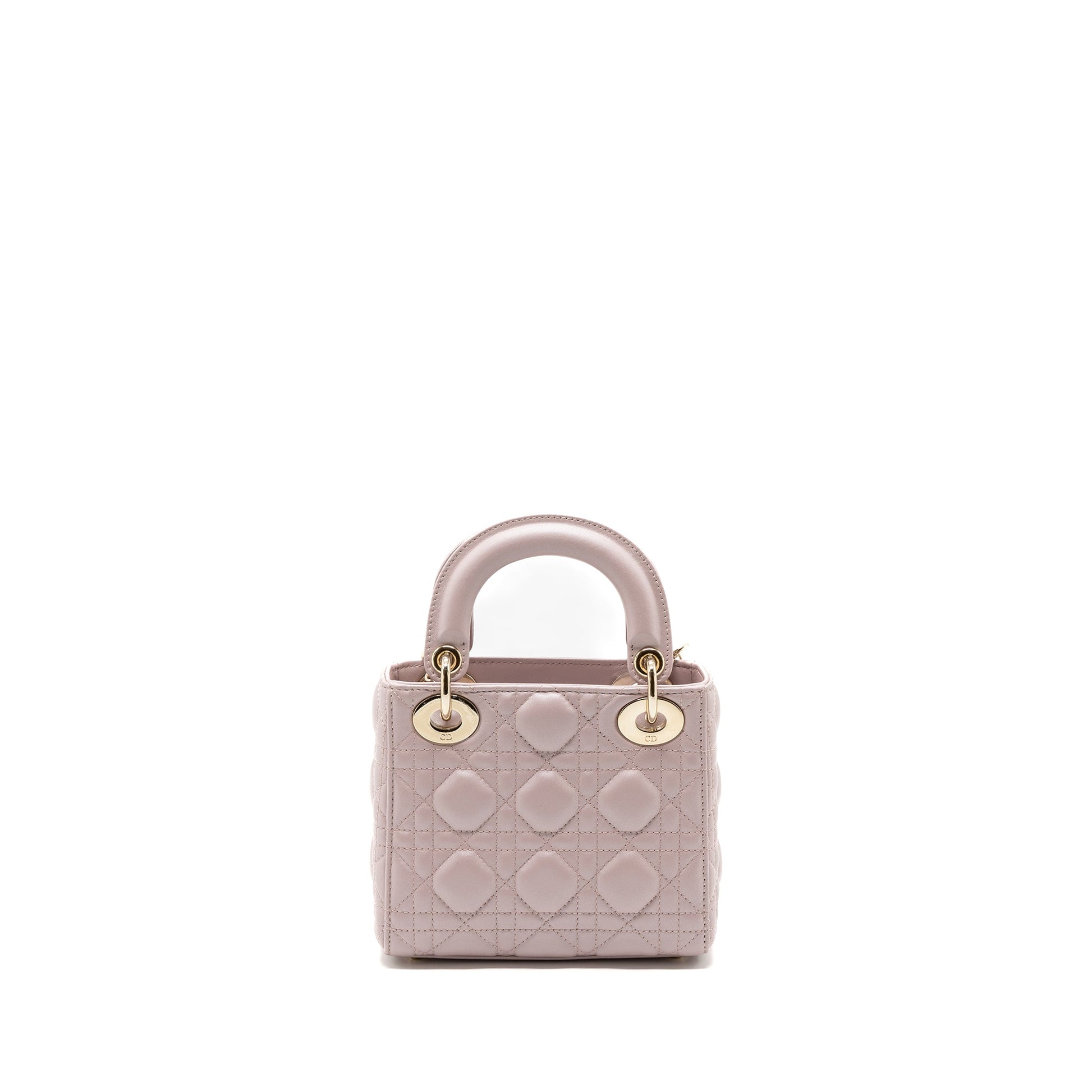 Dior Lady Purse Lambskin Light Handbag Pink Mini Travel Bag