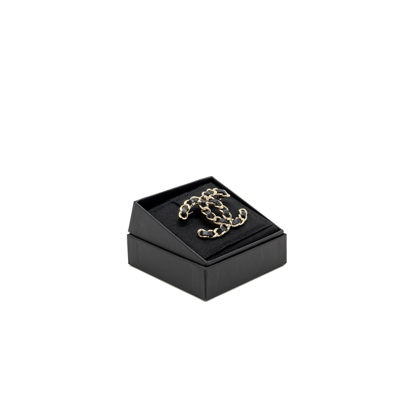 Chanel CC Logo Brooch LGHW Leather Handbag Lghw 1