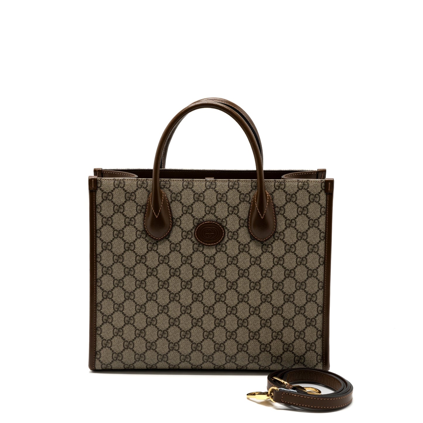 Gucci Tote Bag Supreme Canvas Brown