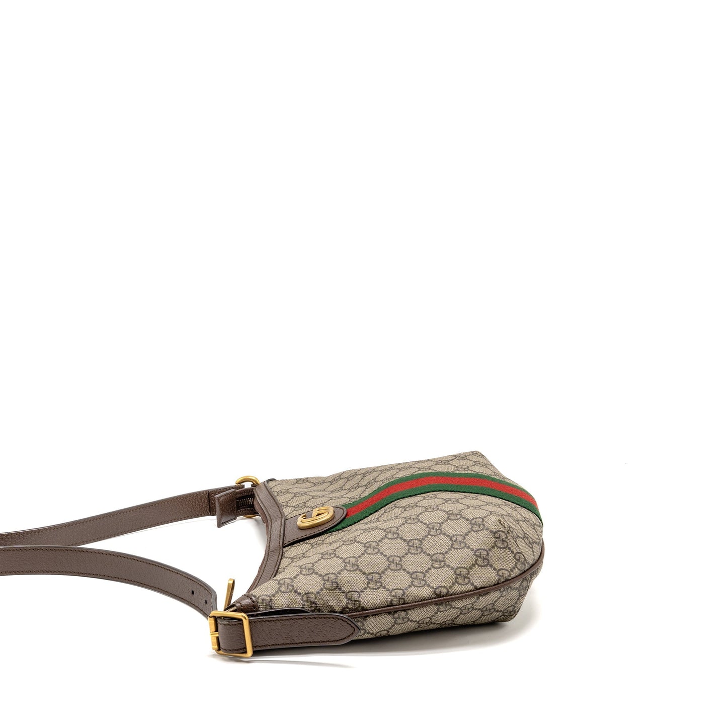 Gucci Ophidia Half Moon Crossbody Hobo Bag Supreme Canvas Small Crossbody Bag
