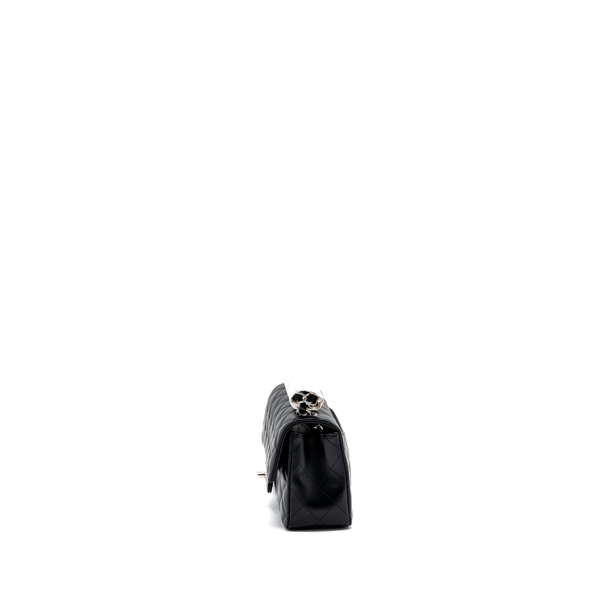 Chanel rectangular flap lambskin SHW microchip Black Shoulder Bag Microchip 2